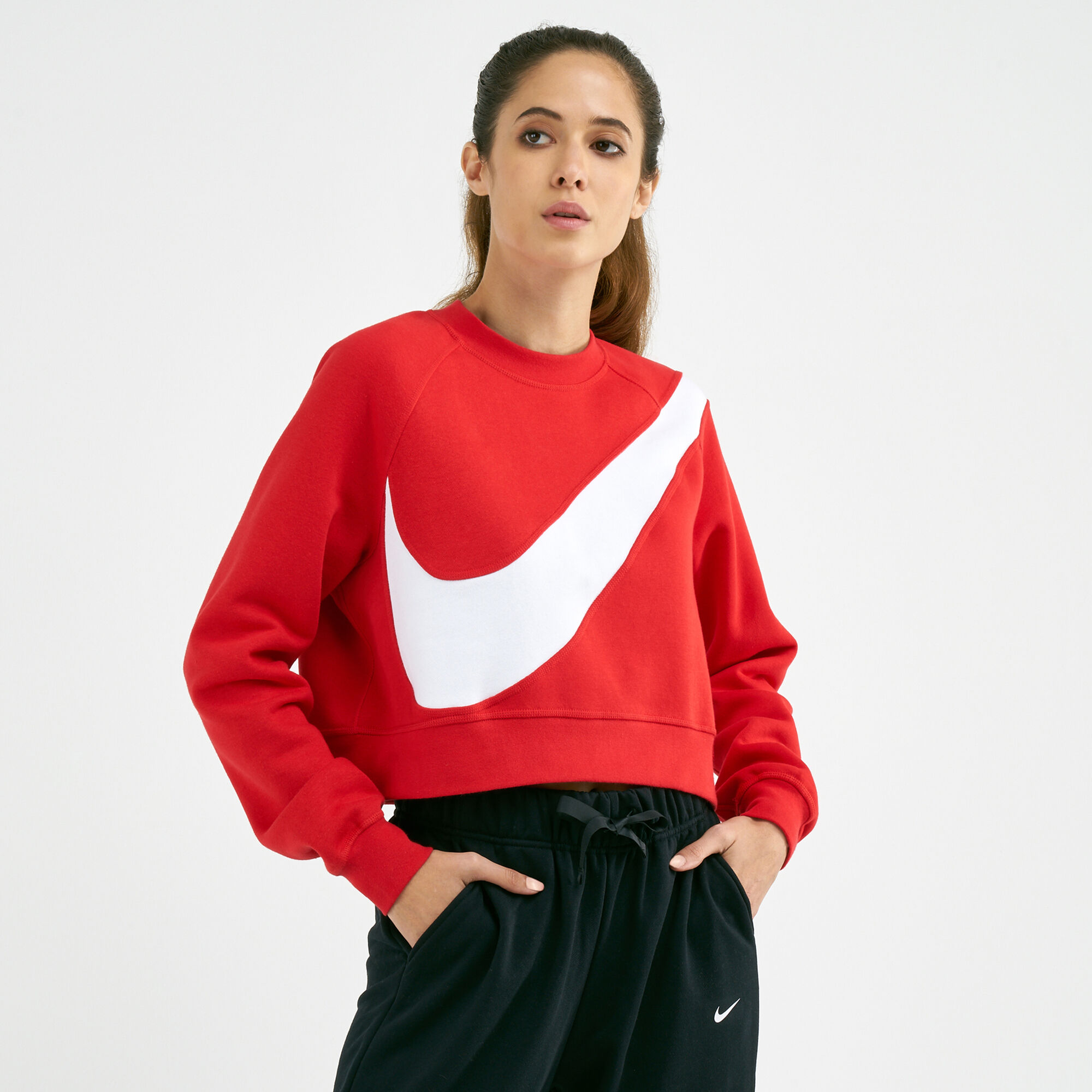 Nike swoosh outlet fleece crew