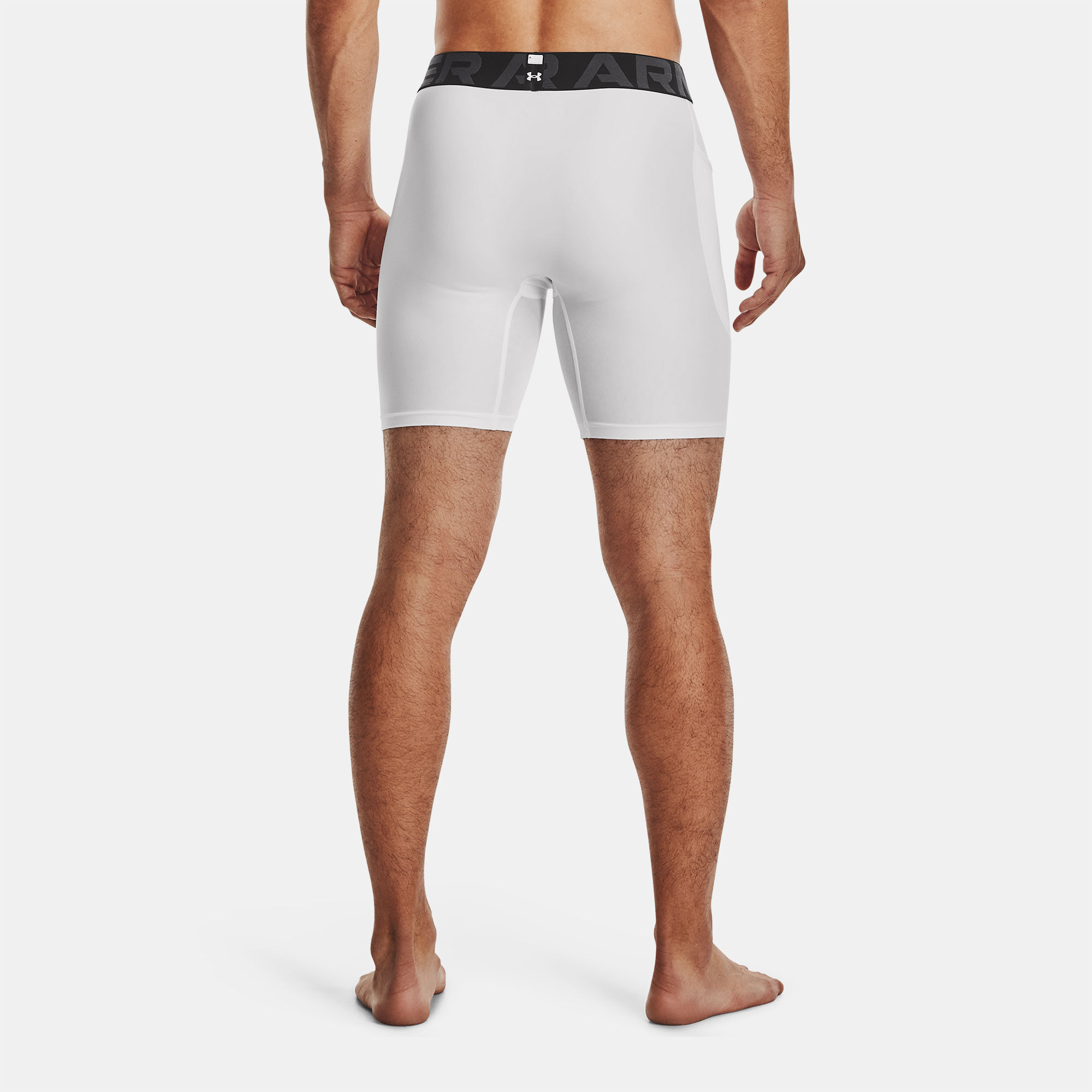 Men s HeatGear Armour Compression Shorts White Under Armour in Kuwait SSS
