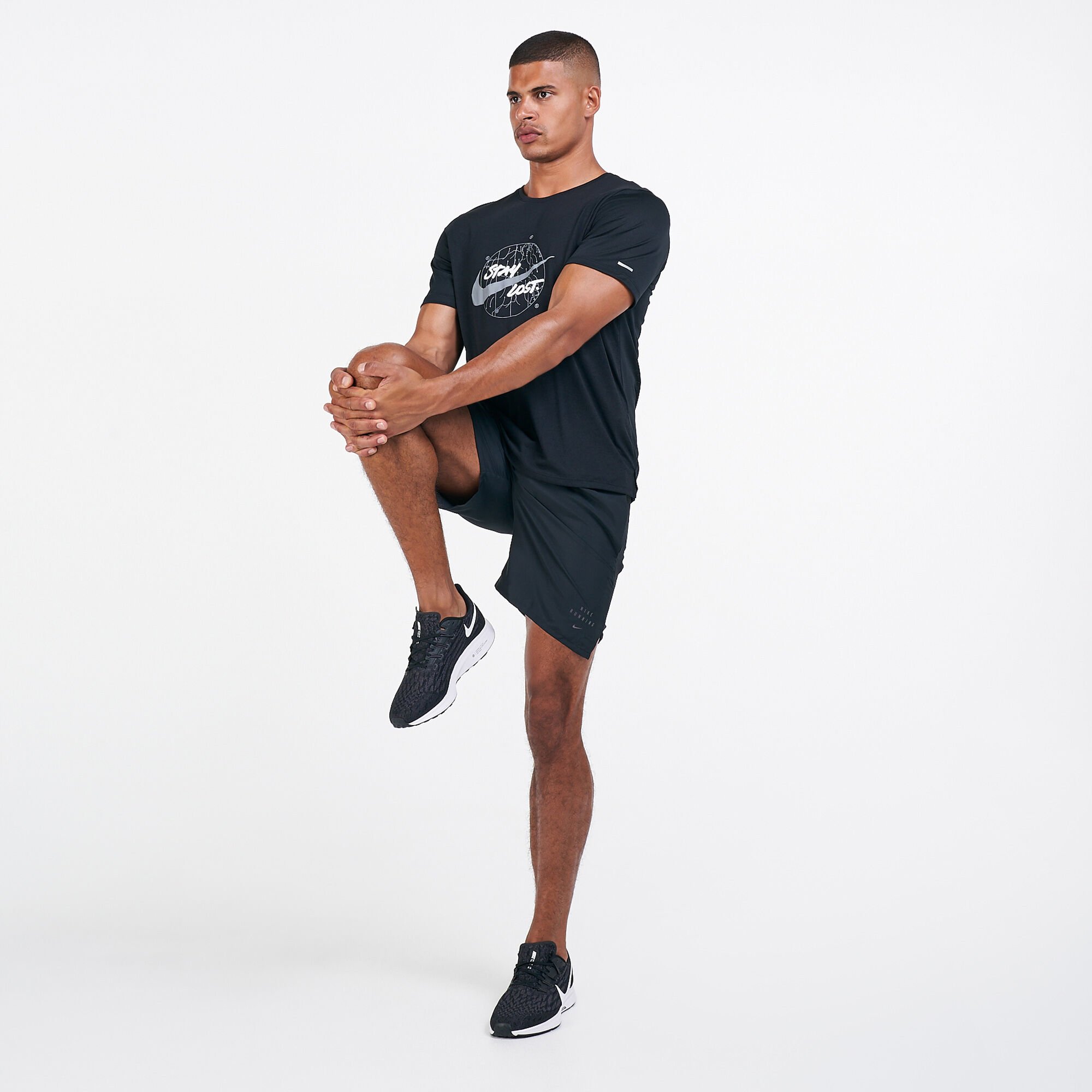 Men's dri fit miler running tee top