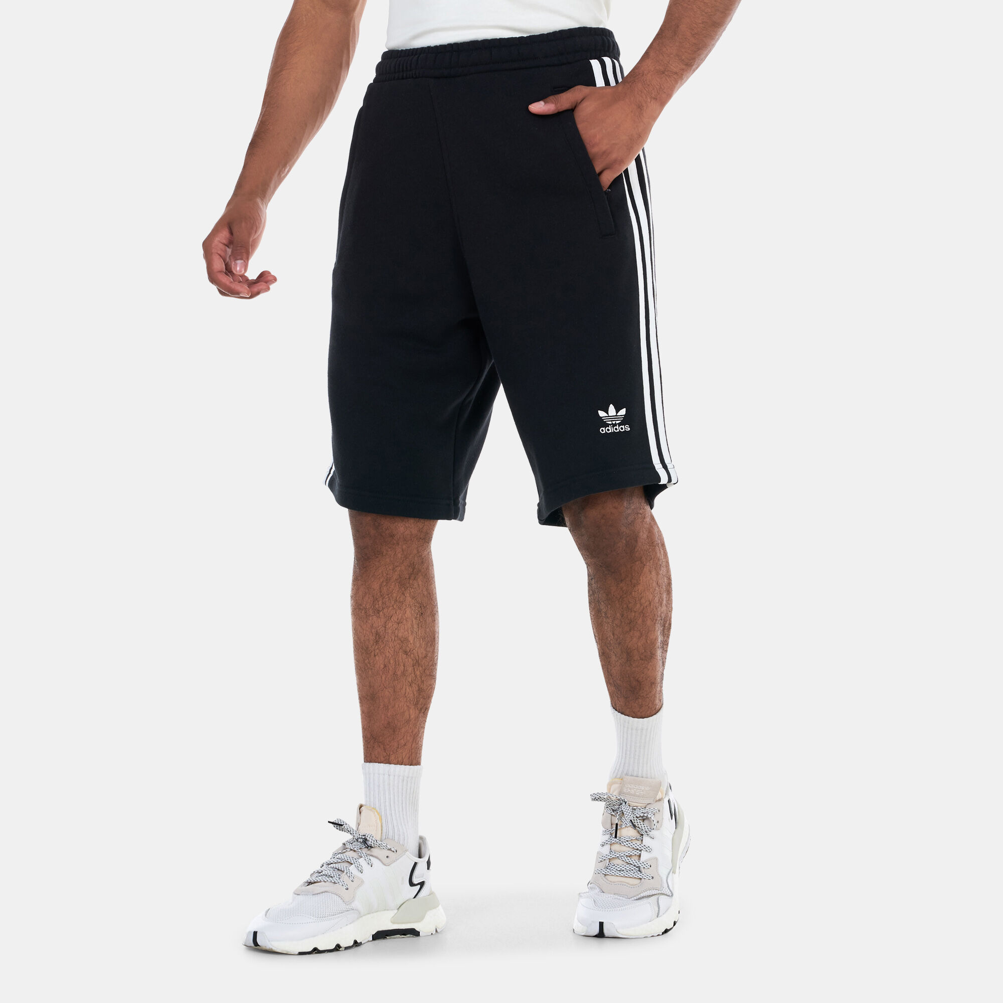 Adidas grey sweat shorts top