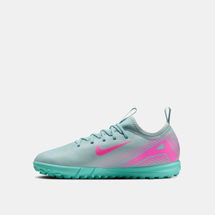 Nike Kids' Mercurial Vapor 16 Academy Turf Ground Football Shoes Green image number 2