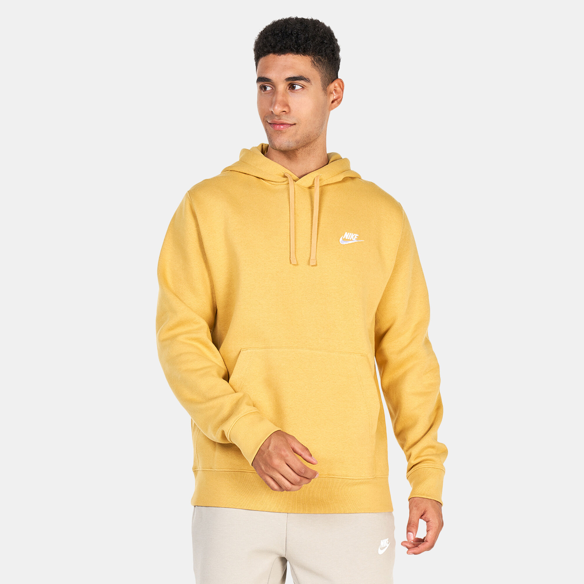 Yellow nike pullover hoodie on sale