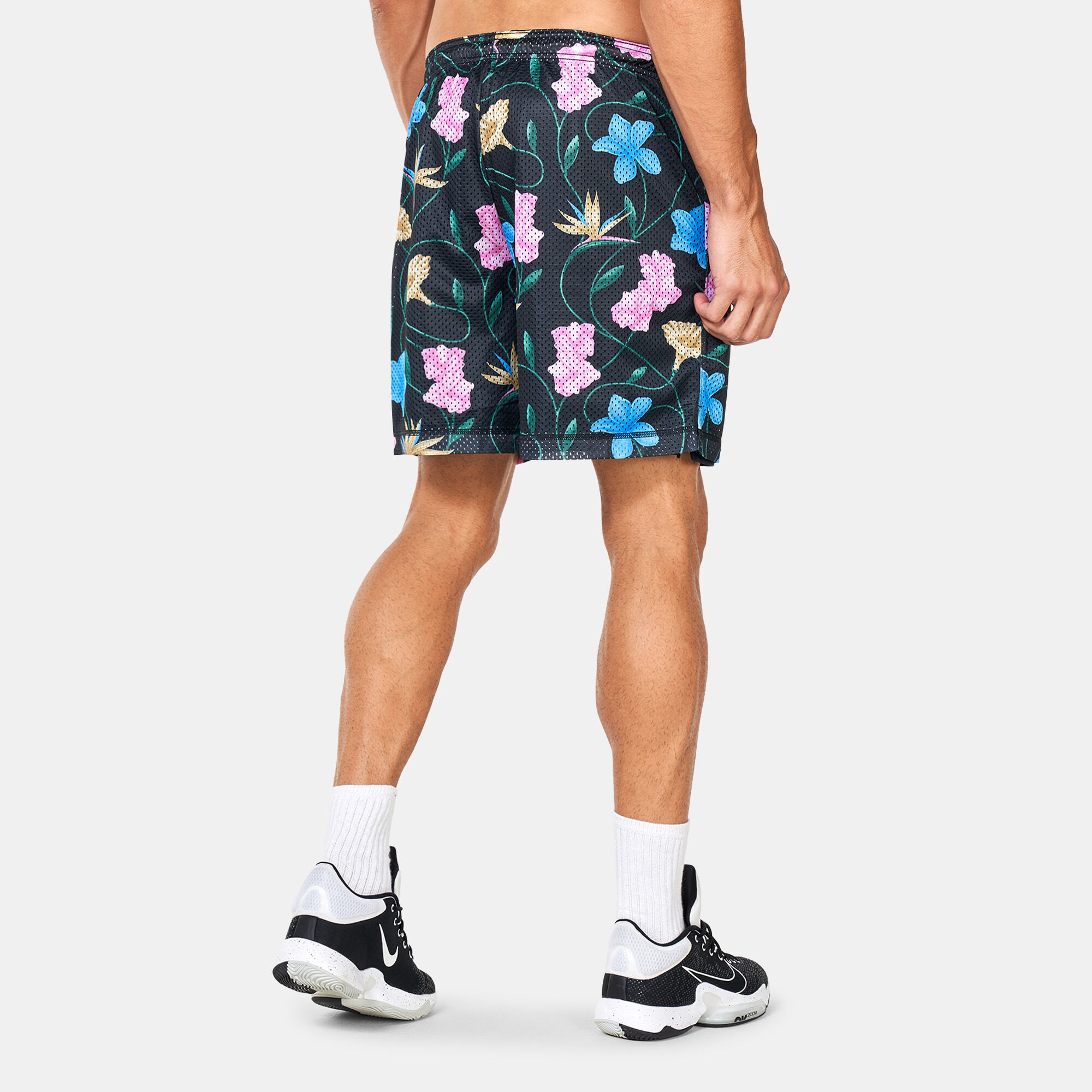 Floral print basketball shorts sales