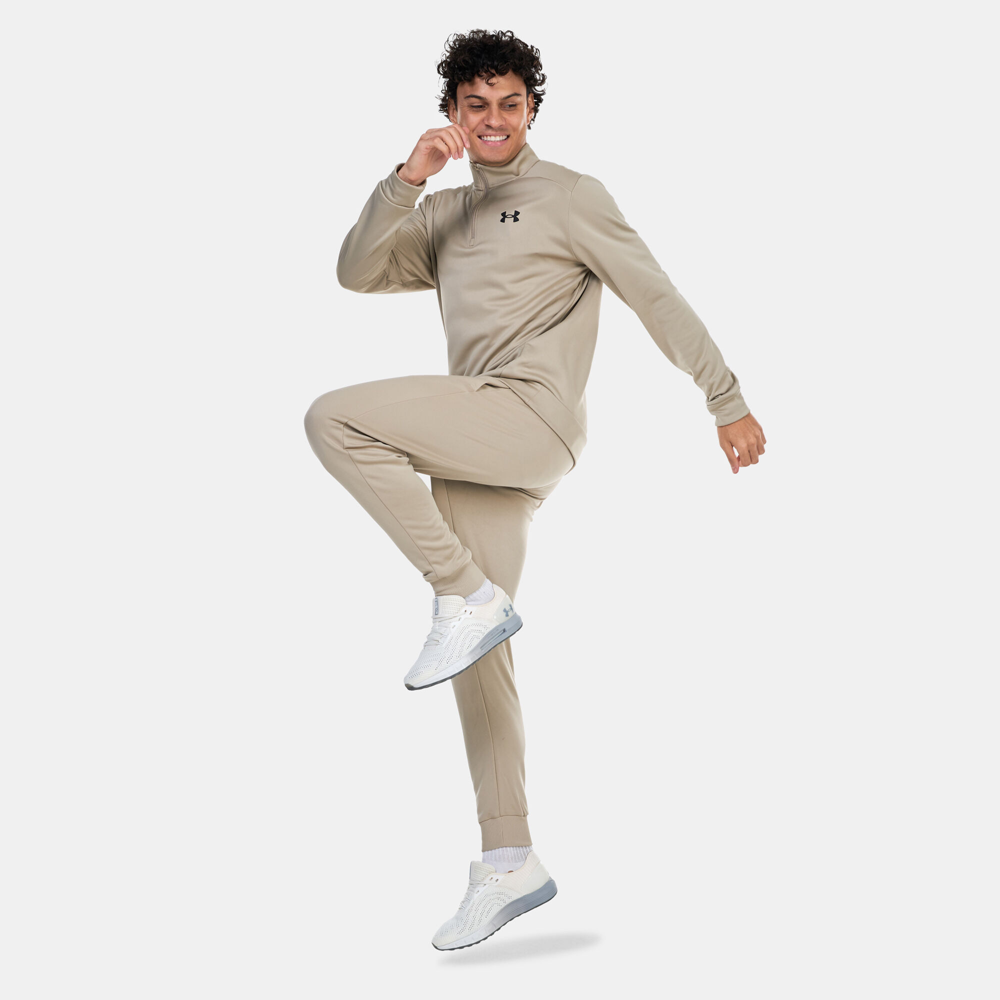 Men s Armour Fleece Joggers Beige Under Armour in Kuwait SSS