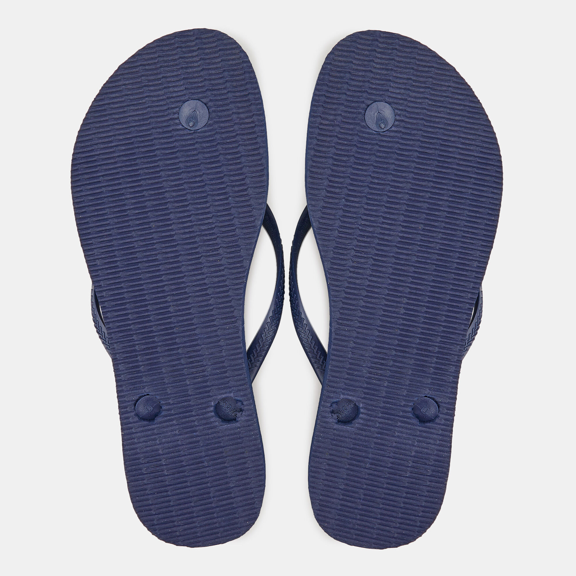Women s Slim Logo Metallic Flip Flops Blue Havaianas in Kuwait SSS