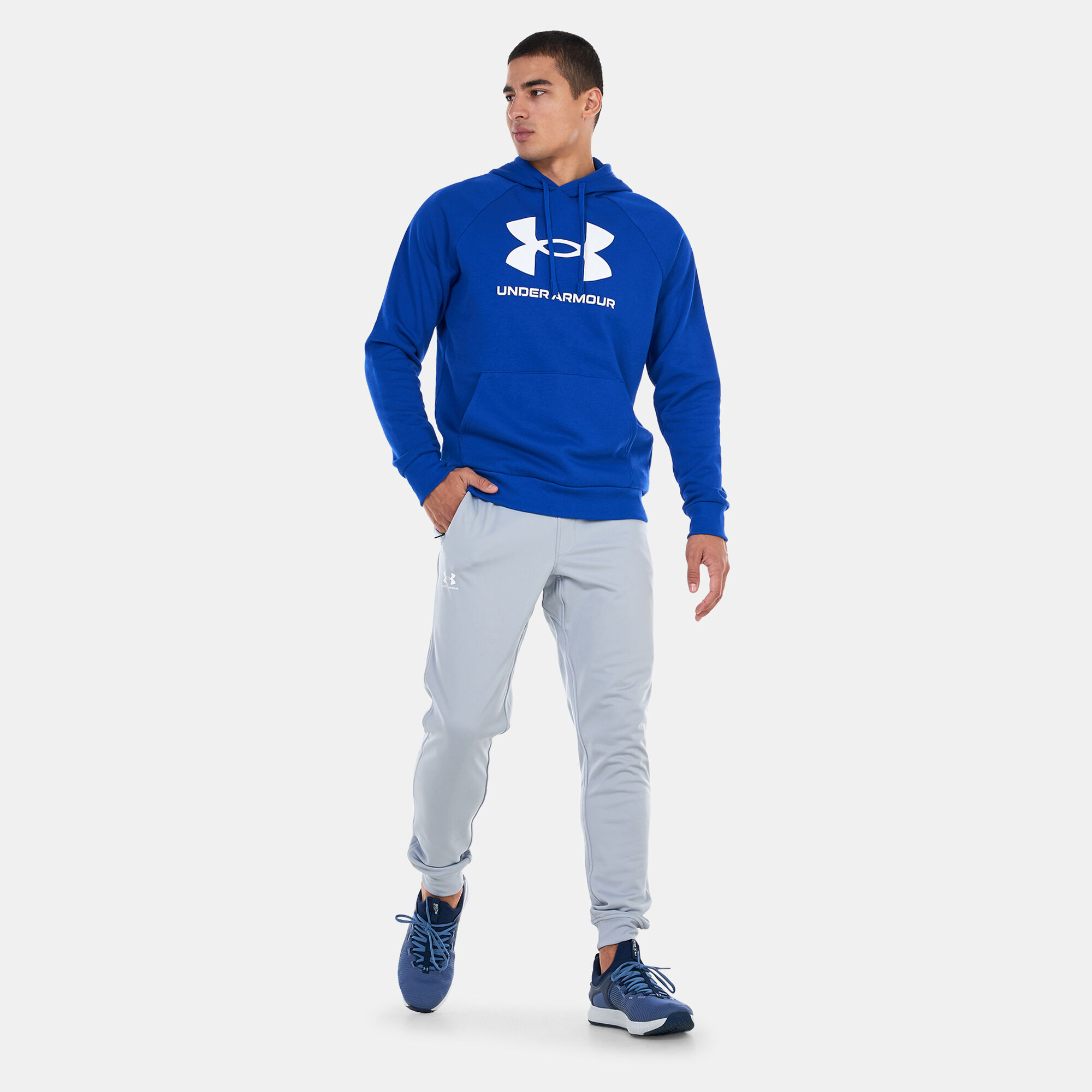 Under armour blue new arrivals sweatpants
