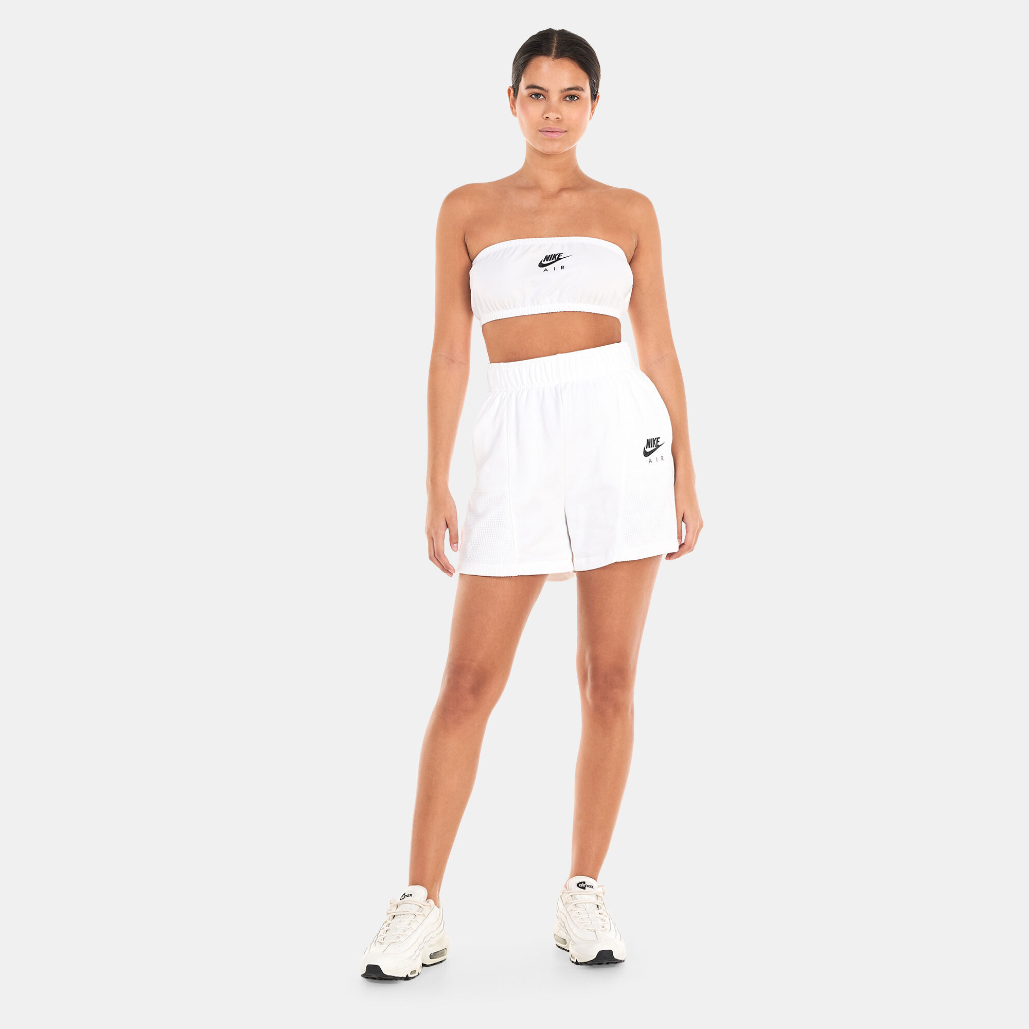 Nike bandeau and shorts set on sale