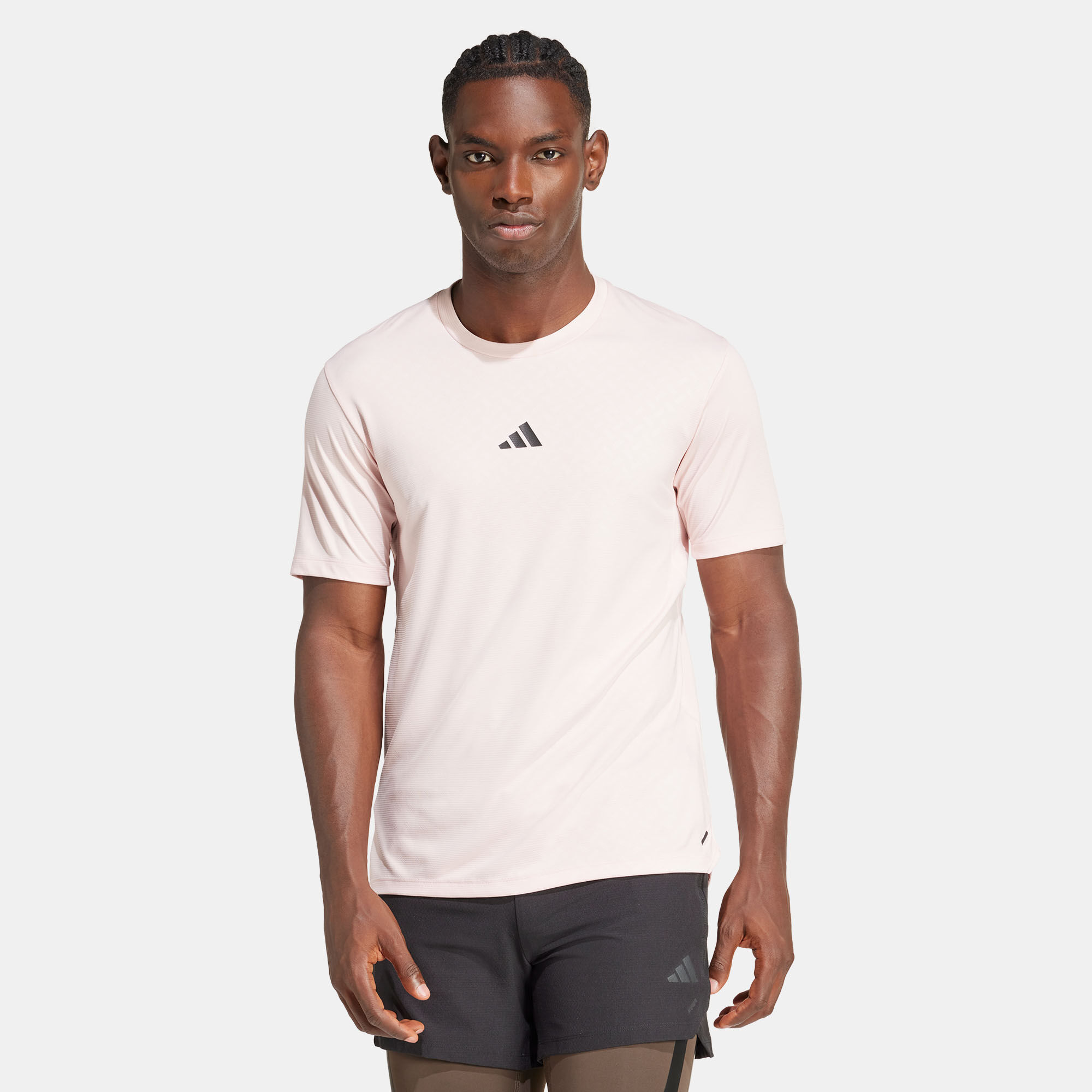 Pink and white adidas shirt clearance