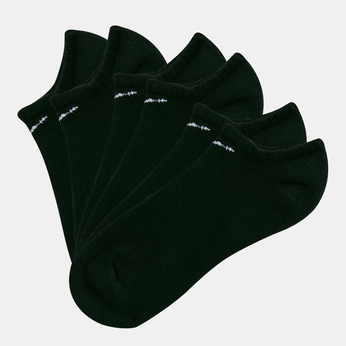 Nike Everyday Cushion No-Show Training Socks (3 Pack) Black image number 0