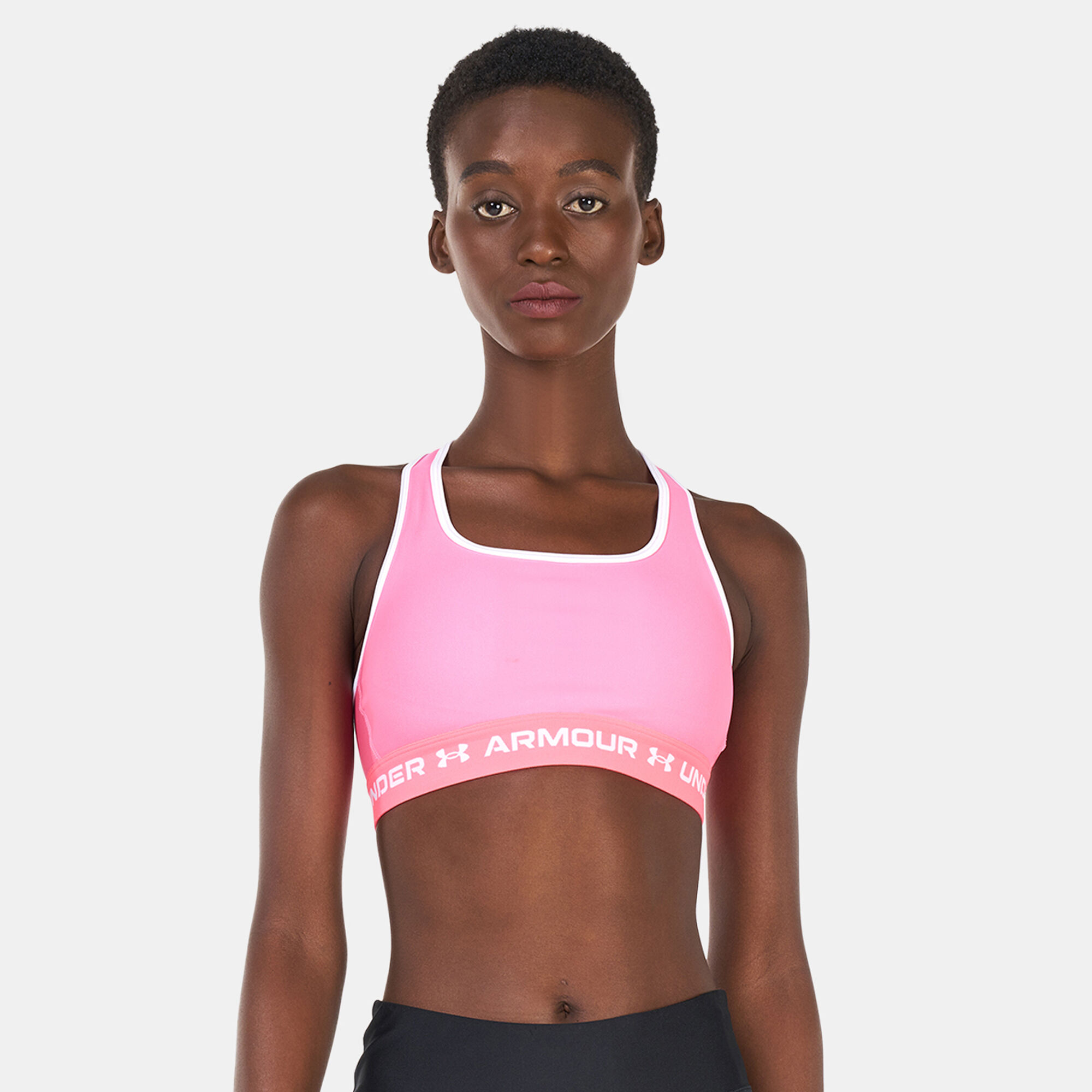 Buy Under Armour Women s Armour Crossback Sports Bra Pink in