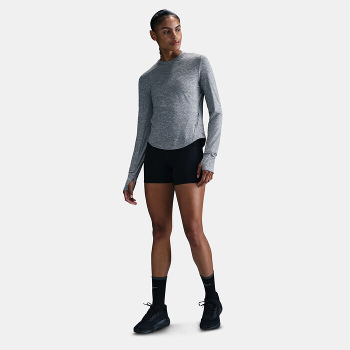 Nike Women's Swift Dri-FIT UV Running Top Grey image number 2