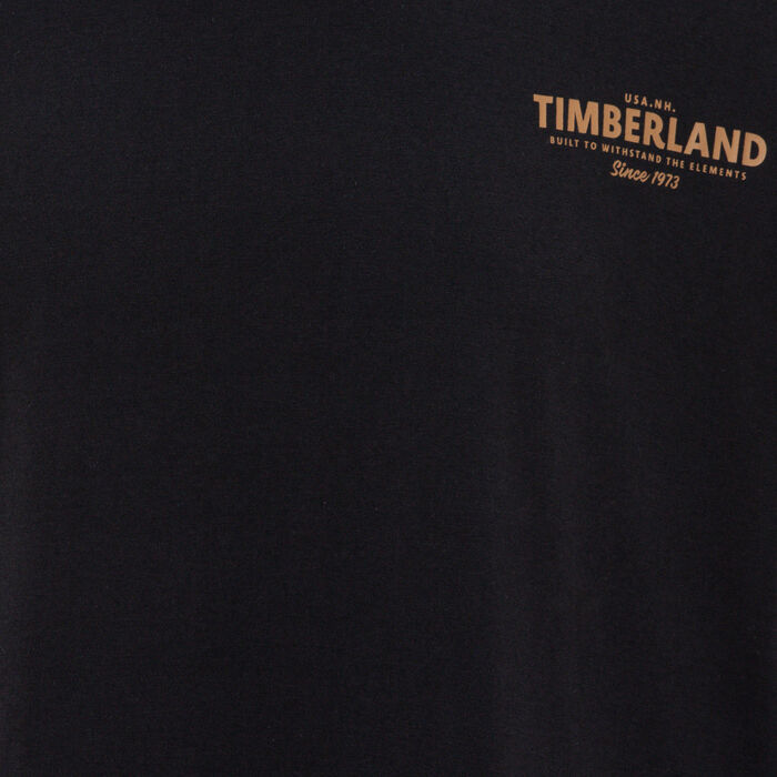 Timberland Men's Vintage Logo Long Sleeve Graphic T-Shirt Black image number 2