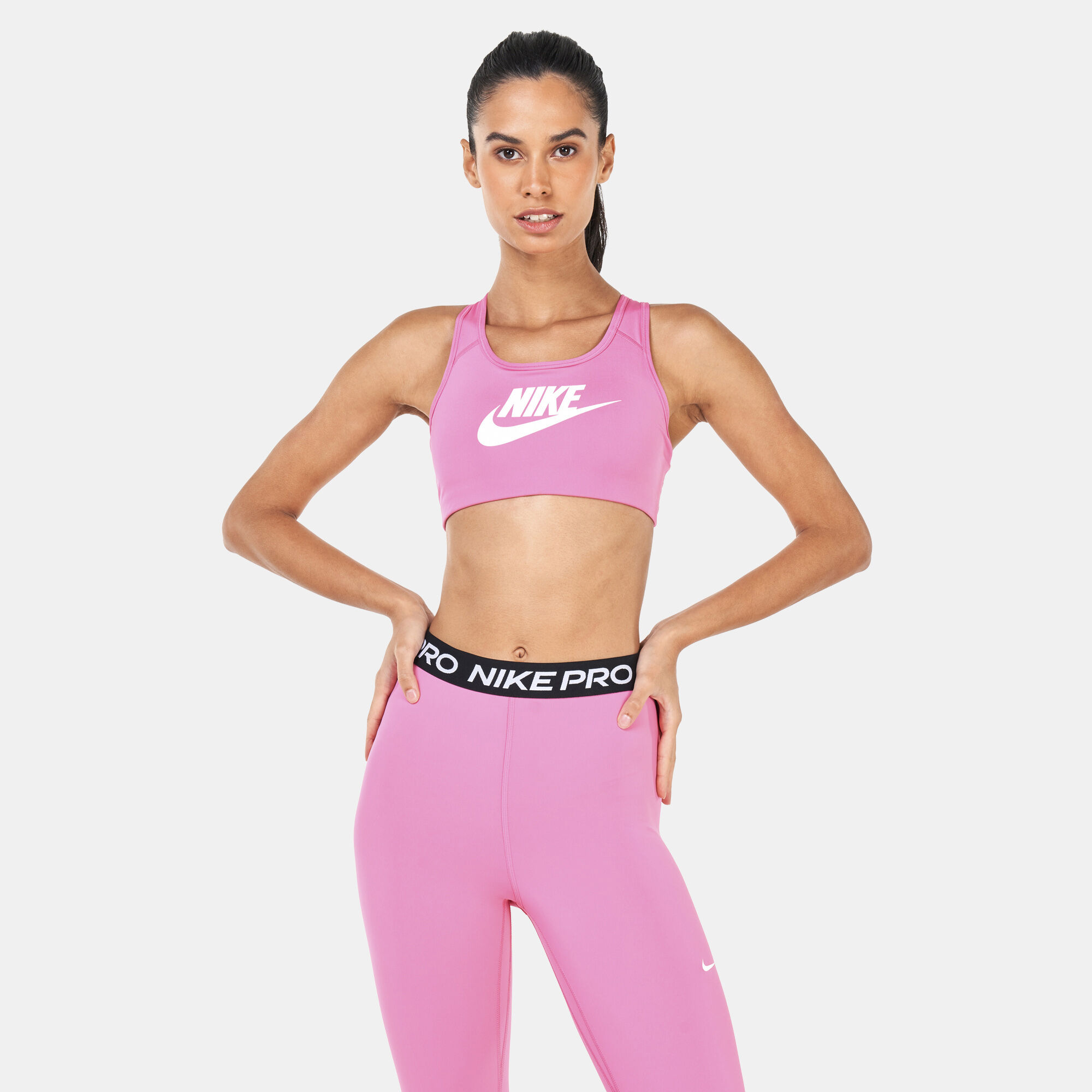 Buy Nike Women's Dri-FIT Swoosh Sports Bra Pink in Kuwait -SSS