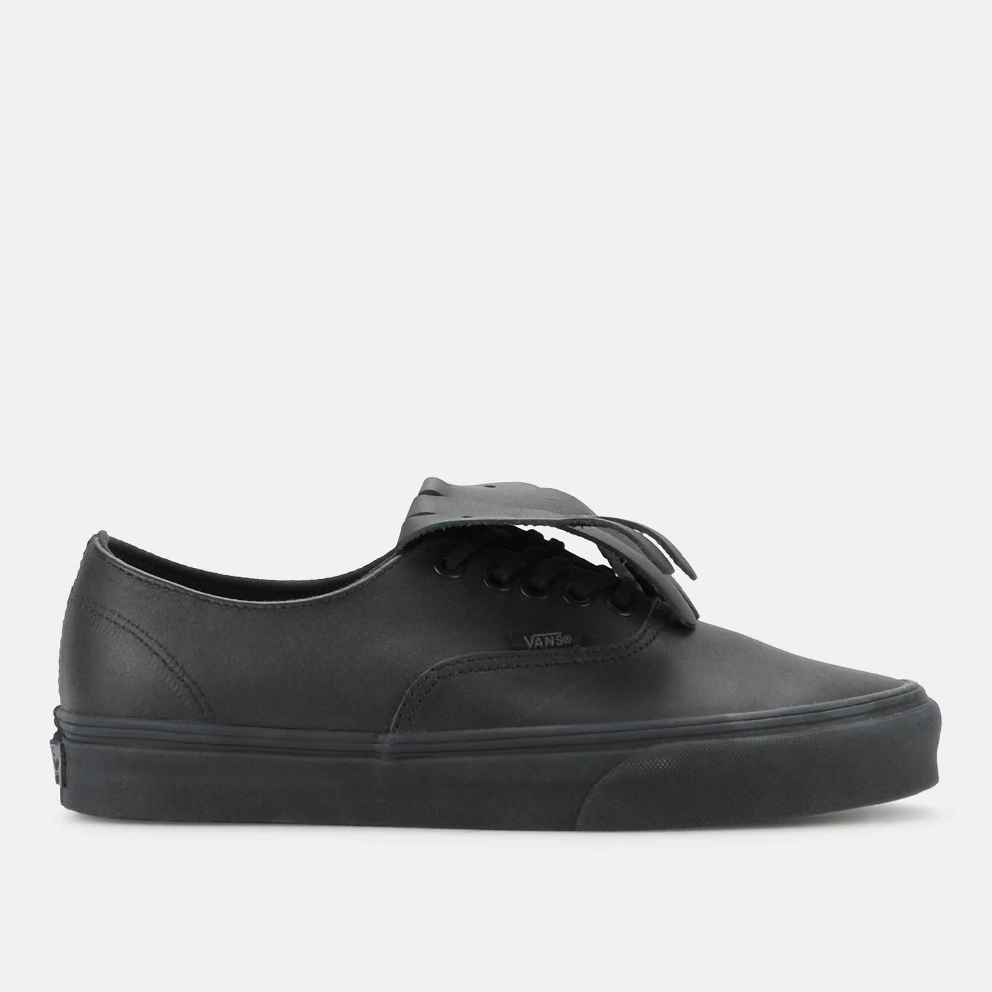Vans authentic fringe black best sale