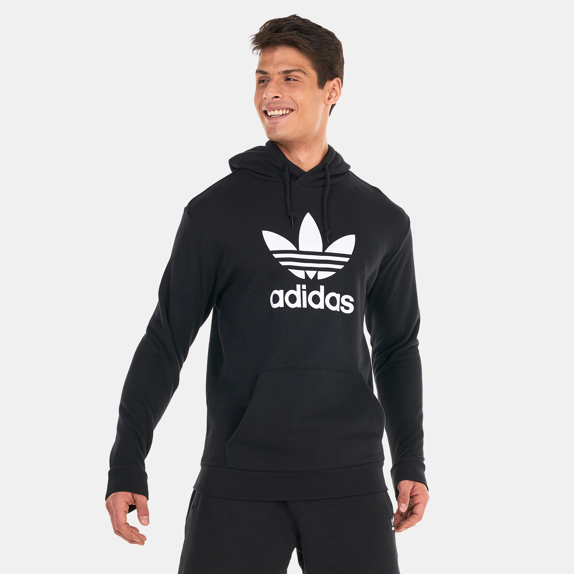 Men s Adicolor Classics Trefoil Hoodie Black adidas Originals in Kuwait SSS