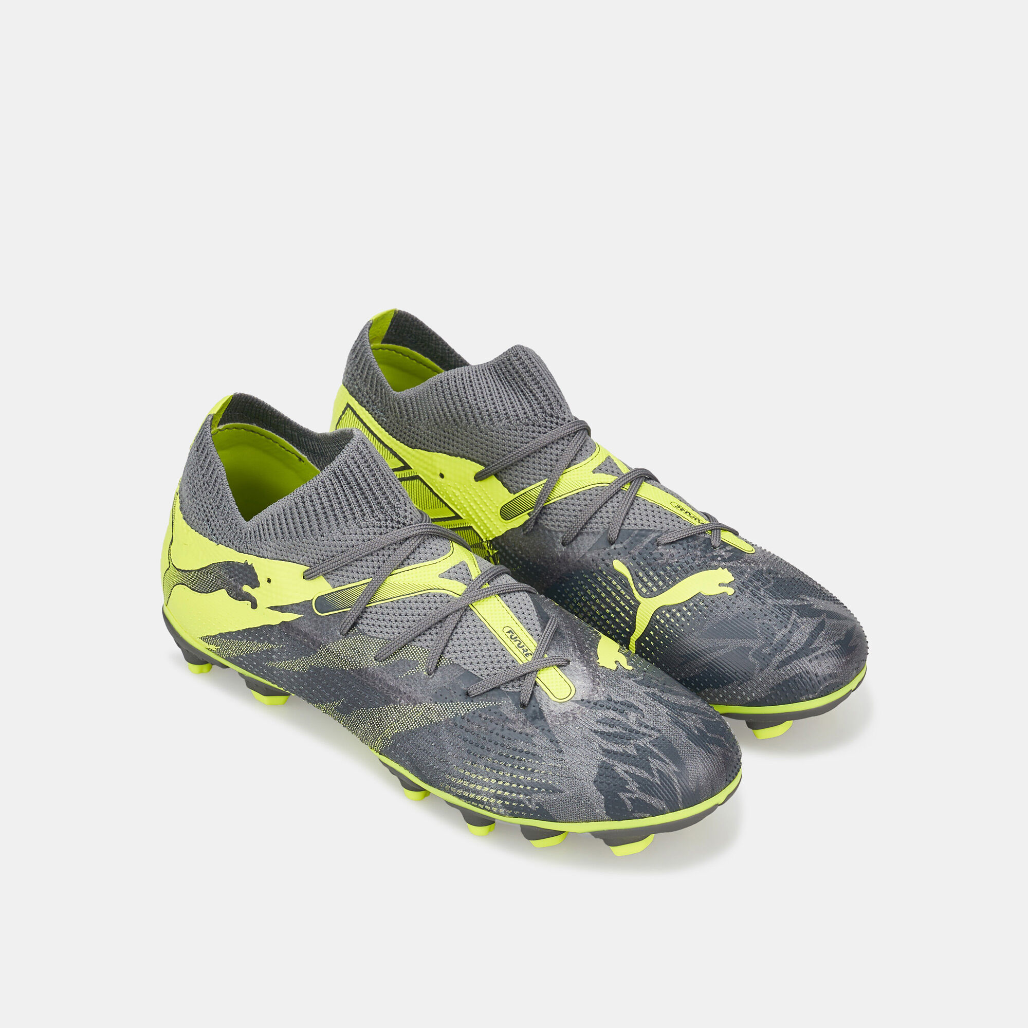 Kids FUTURE 7 Match Rush Firm Ground Artificial Ground Football Shoes Grey PUMA in Kuwait SSS