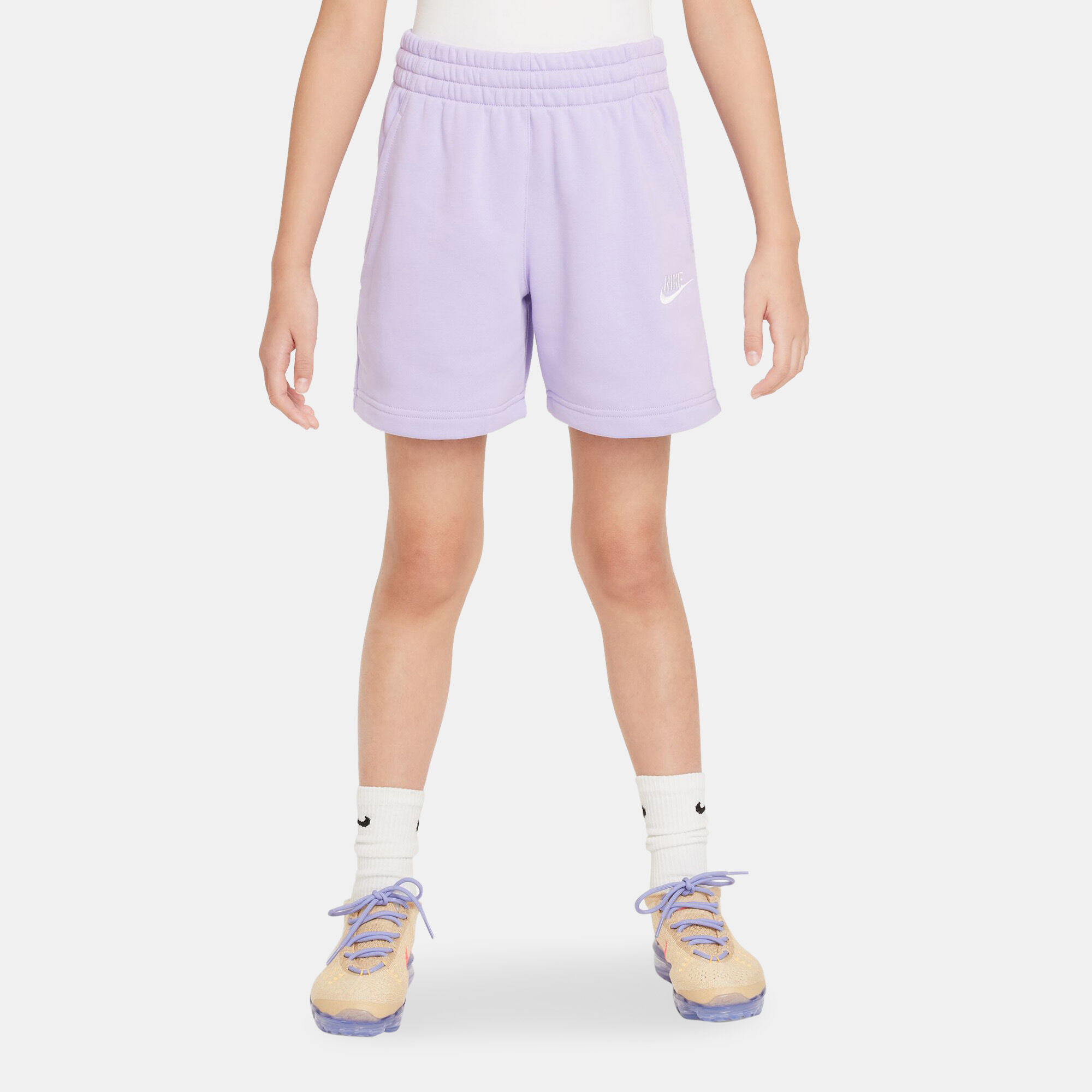 Kids Sportswear Club Fleece Shorts Purple Nike in Kuwait SSS