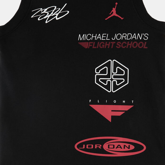Jordan Kids' MJ Brooklyn Mesh Tank Top and Short Set Black image number 1