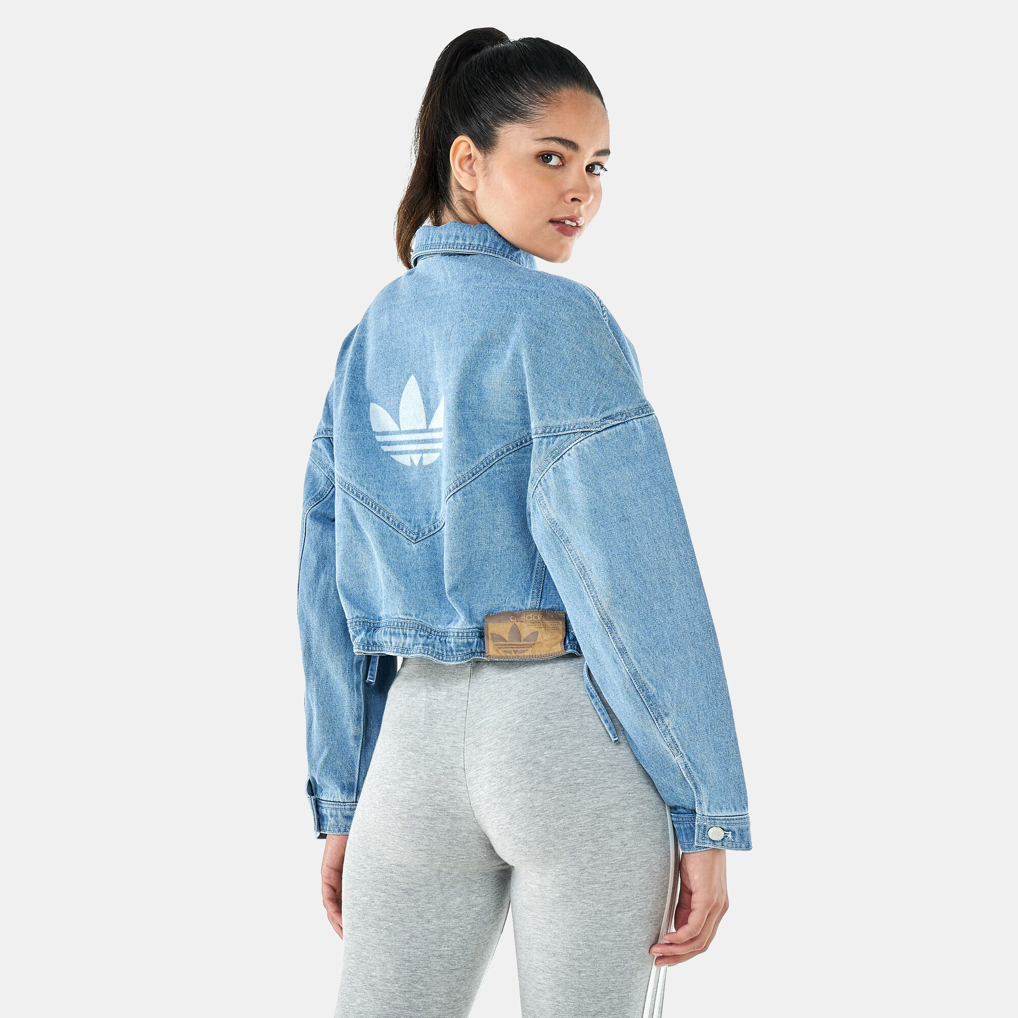 Adidas denim clearance jacket womens