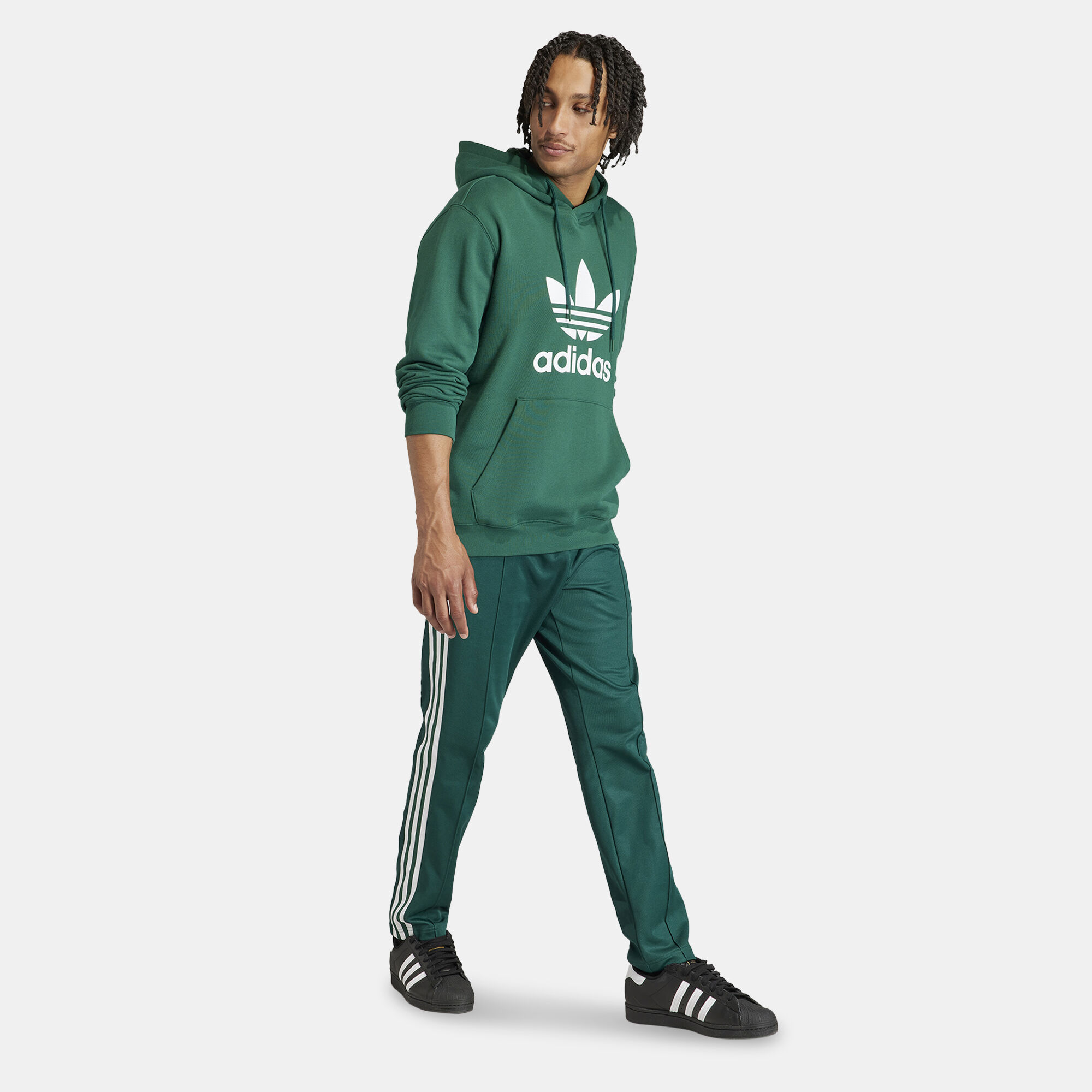 Men s Adicolor Classics Trefoil Hoodie Green adidas Originals in Kuwait SSS