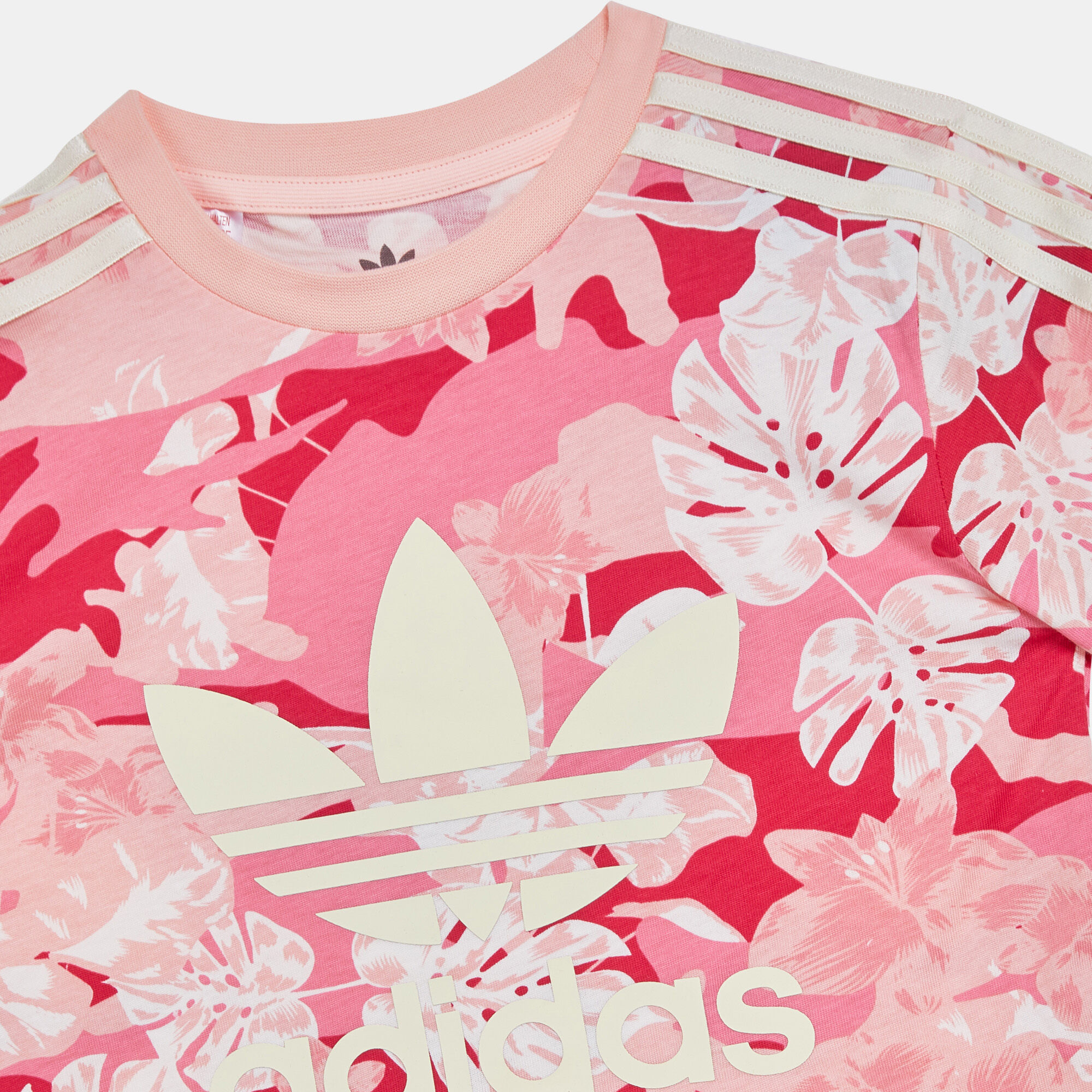 Adidas pink floral store