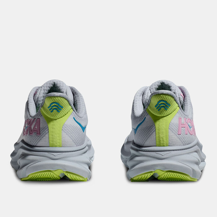 HOKA Women's Clifton 9 Running Shoes Grey image number 4