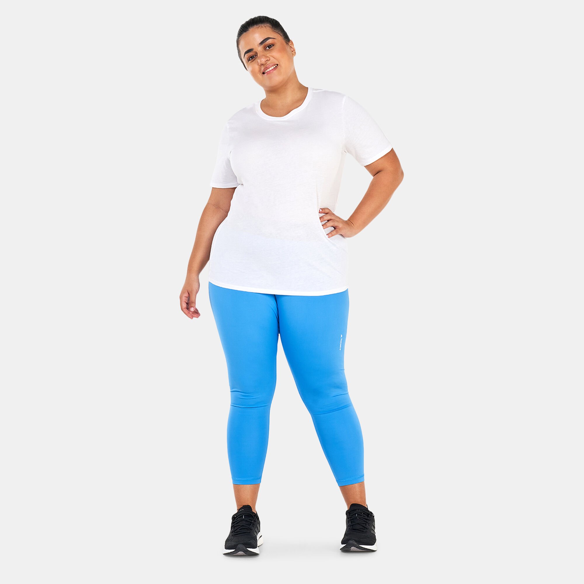 Women s Techfit 7 8 Leggings Plus Size Blue adidas in Kuwait SSS