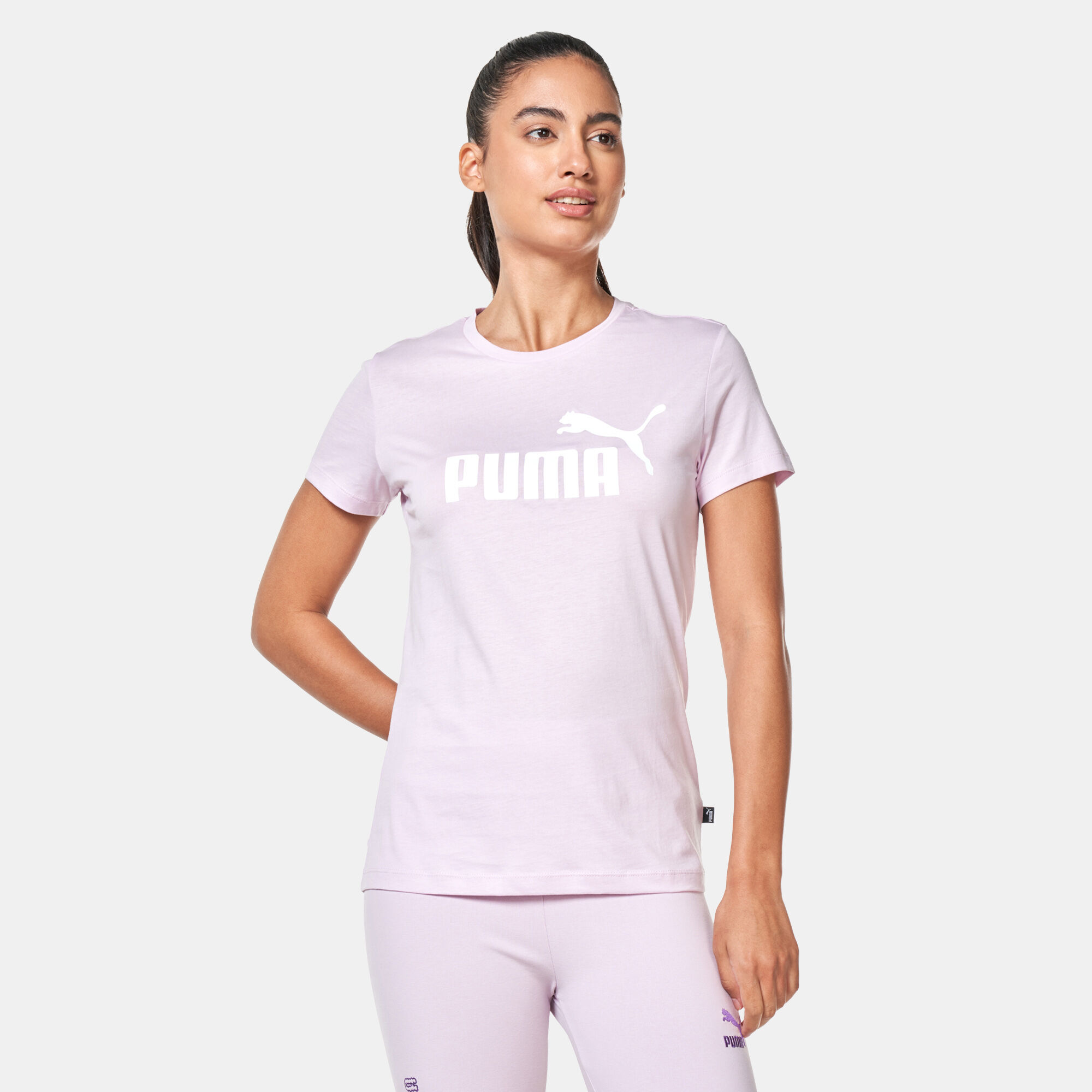 Women s Essentials Logo T Shirt Pink PUMA in Kuwait SSS