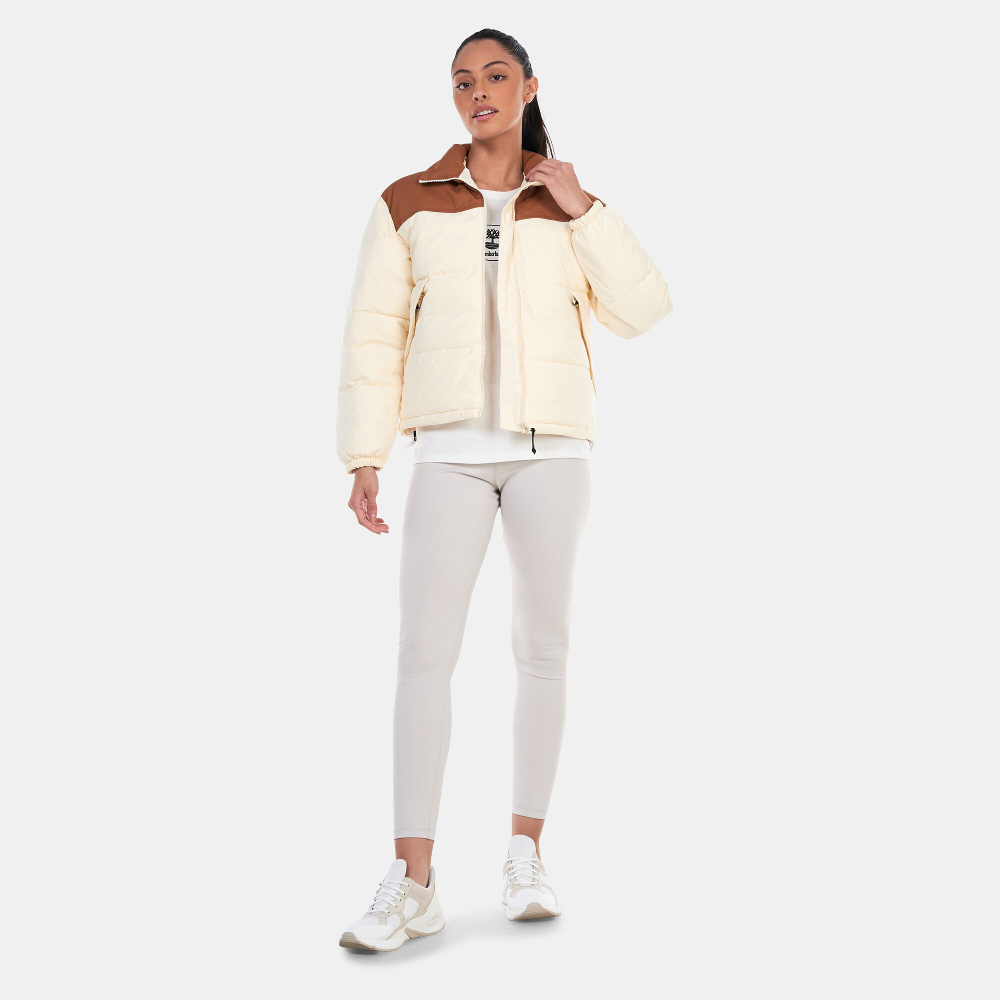 Timberland white jacket store