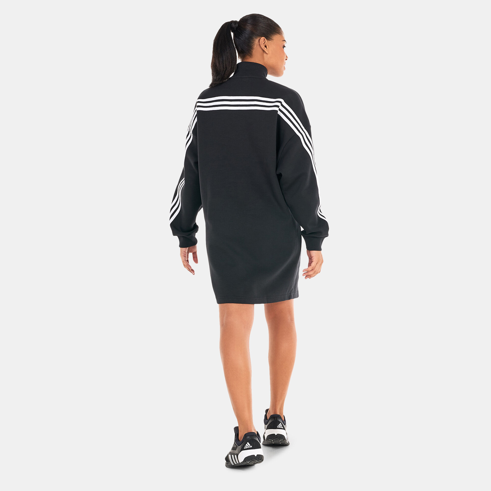 Buy adidas Women s Future Icons 3 Stripes Dress Black in Kuwait SSS