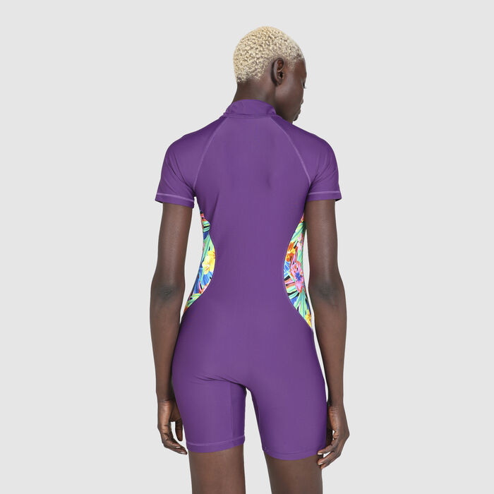 Women's 3/4 SlimKini Shorts One-Piece Swimsuit