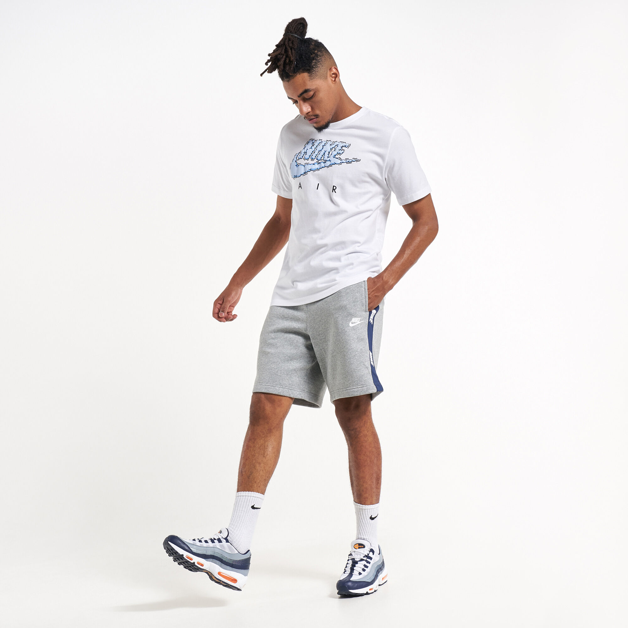 Buy Nike Men s Sportswear Hybrid Shorts Grey in Kuwait SSS