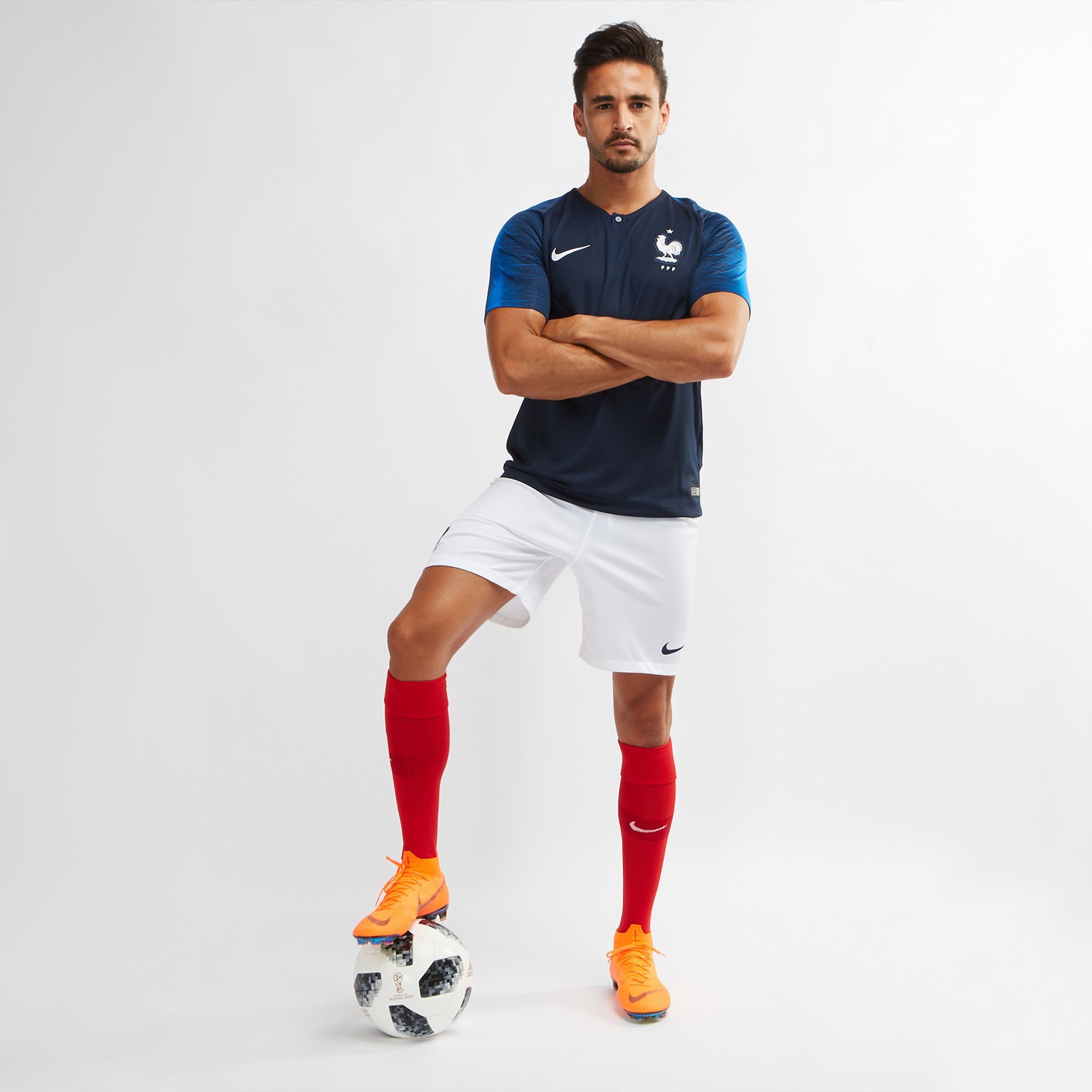 Men s France Home Stadium Football Jersey 2018