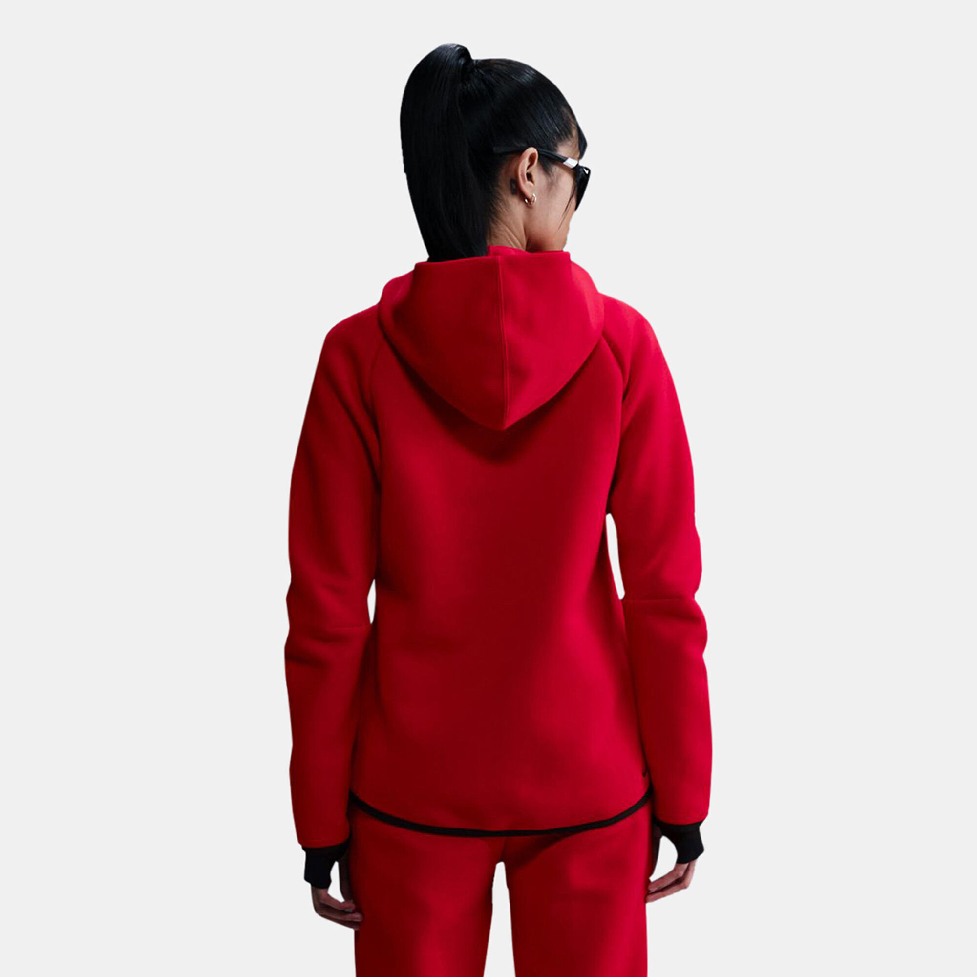 Women s Sportswear Tech Fleece Windrunner Full Zip Hoodie Red Nike in Kuwait SSS