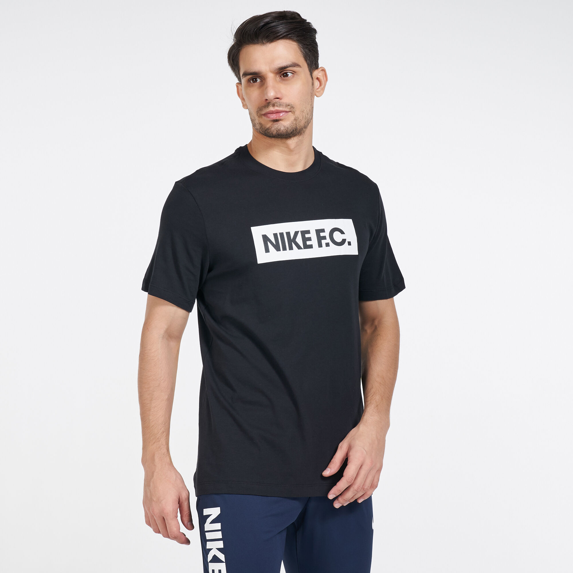 Nike fc t shirt black on sale