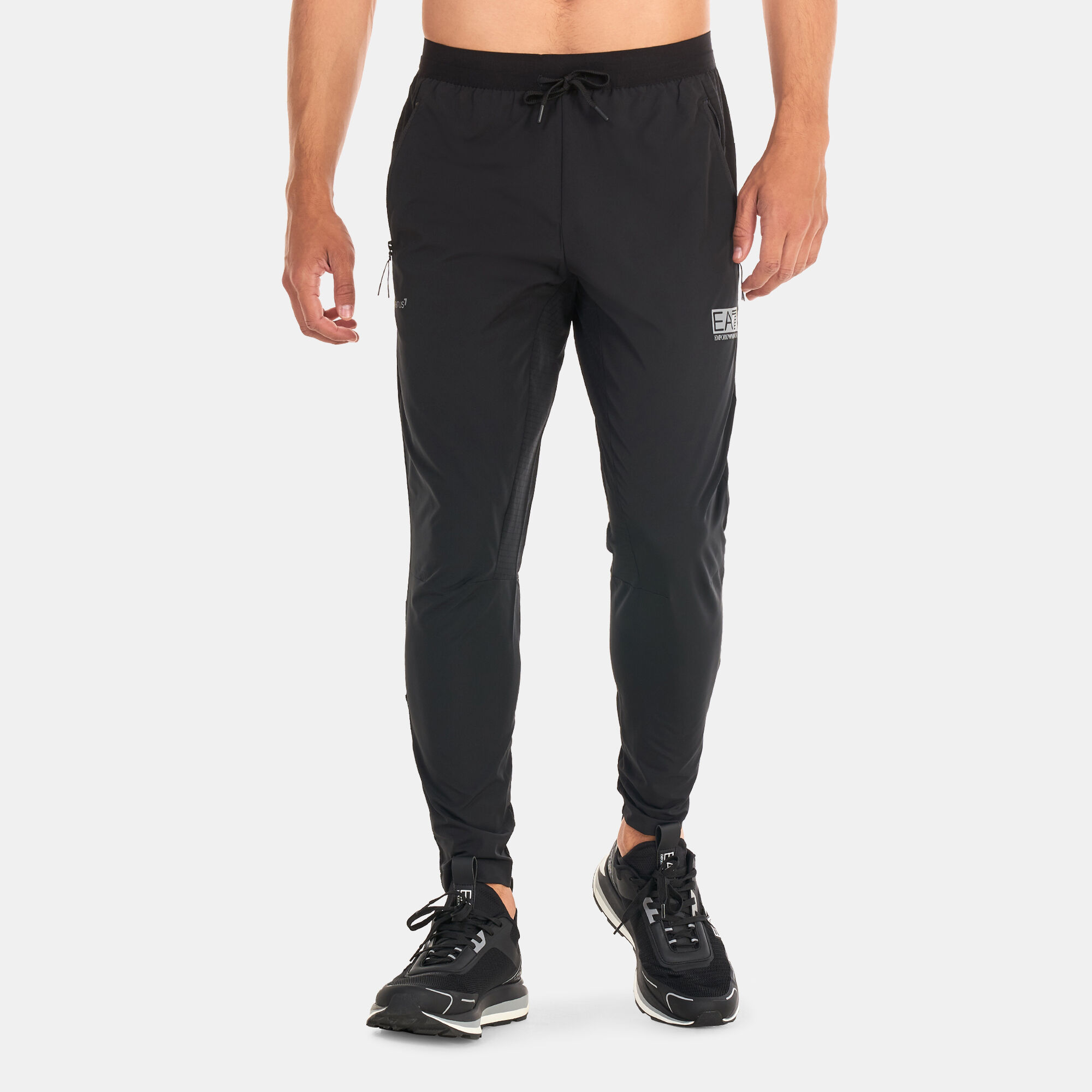Men's black armani joggers top