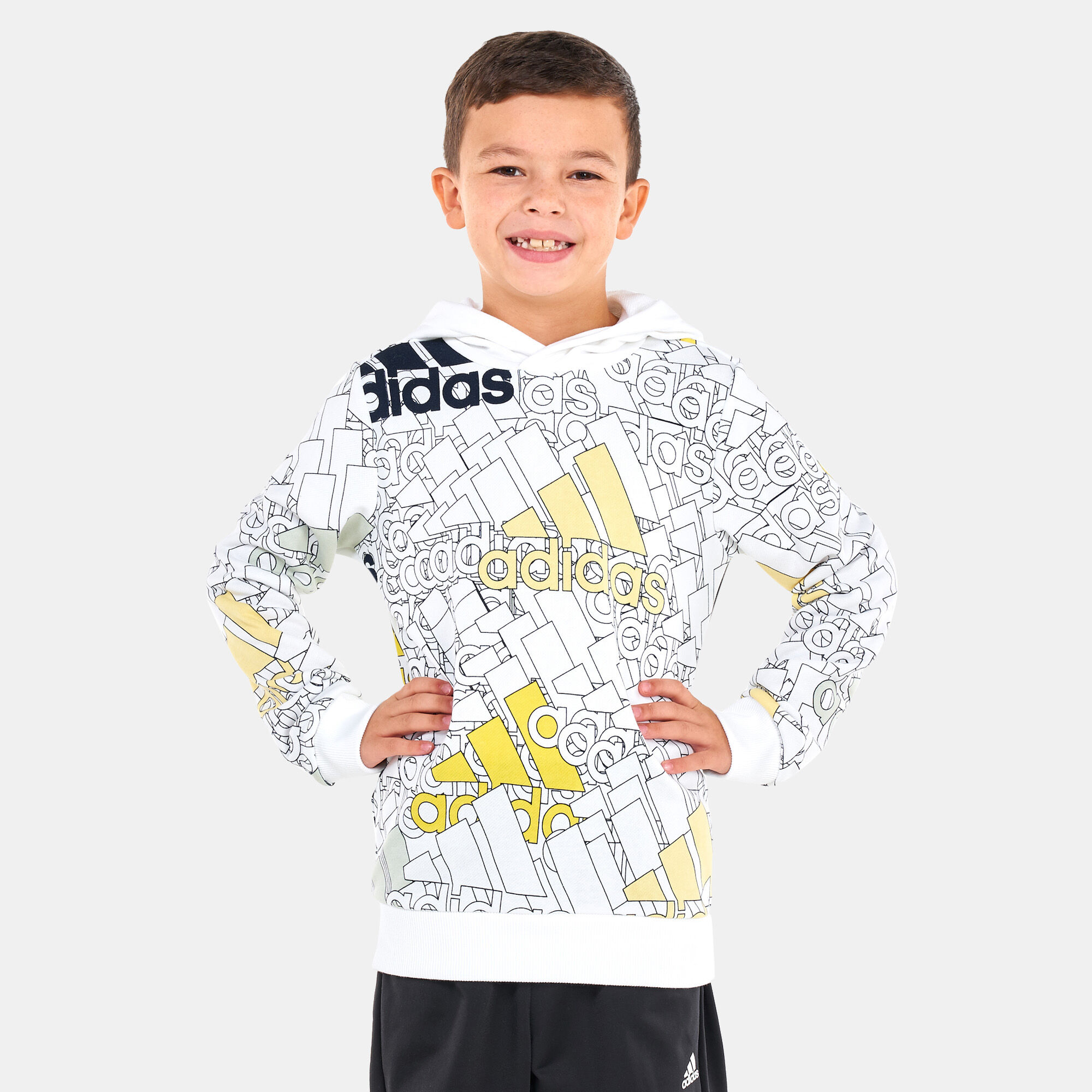 White adidas sweatshirt boys top