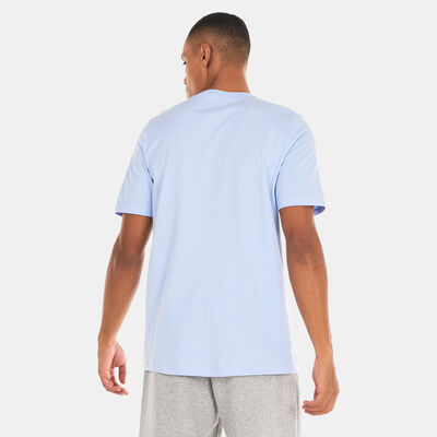 adidas Men's Logo Pen Fill Graphic T-Shirt Blue