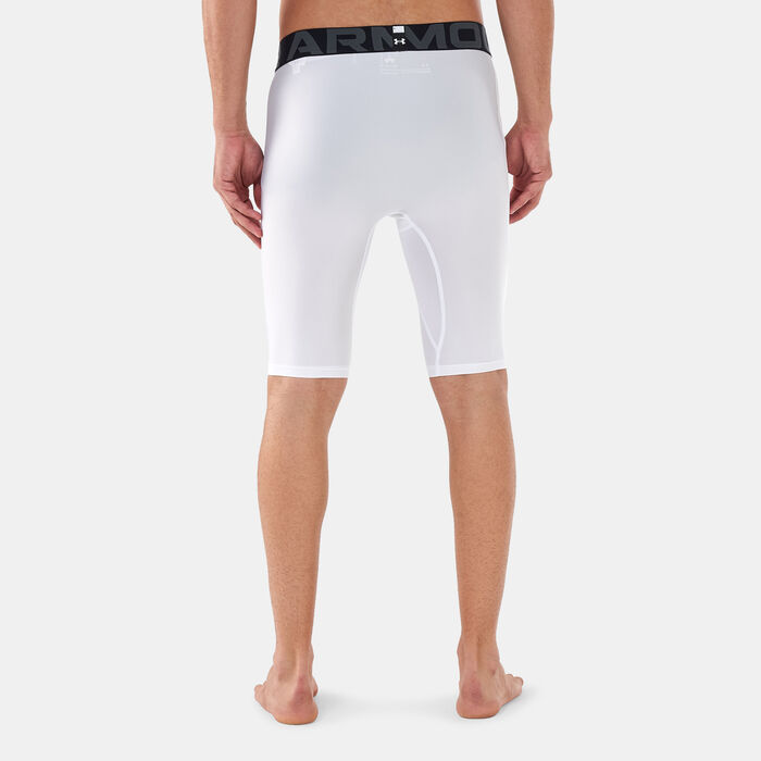 Under Armour Men's UA HeatGear® Armour Long Shorts White image number 1