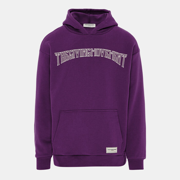 The Giving Movement Men's Collegic Font Hoodie Red image number 0