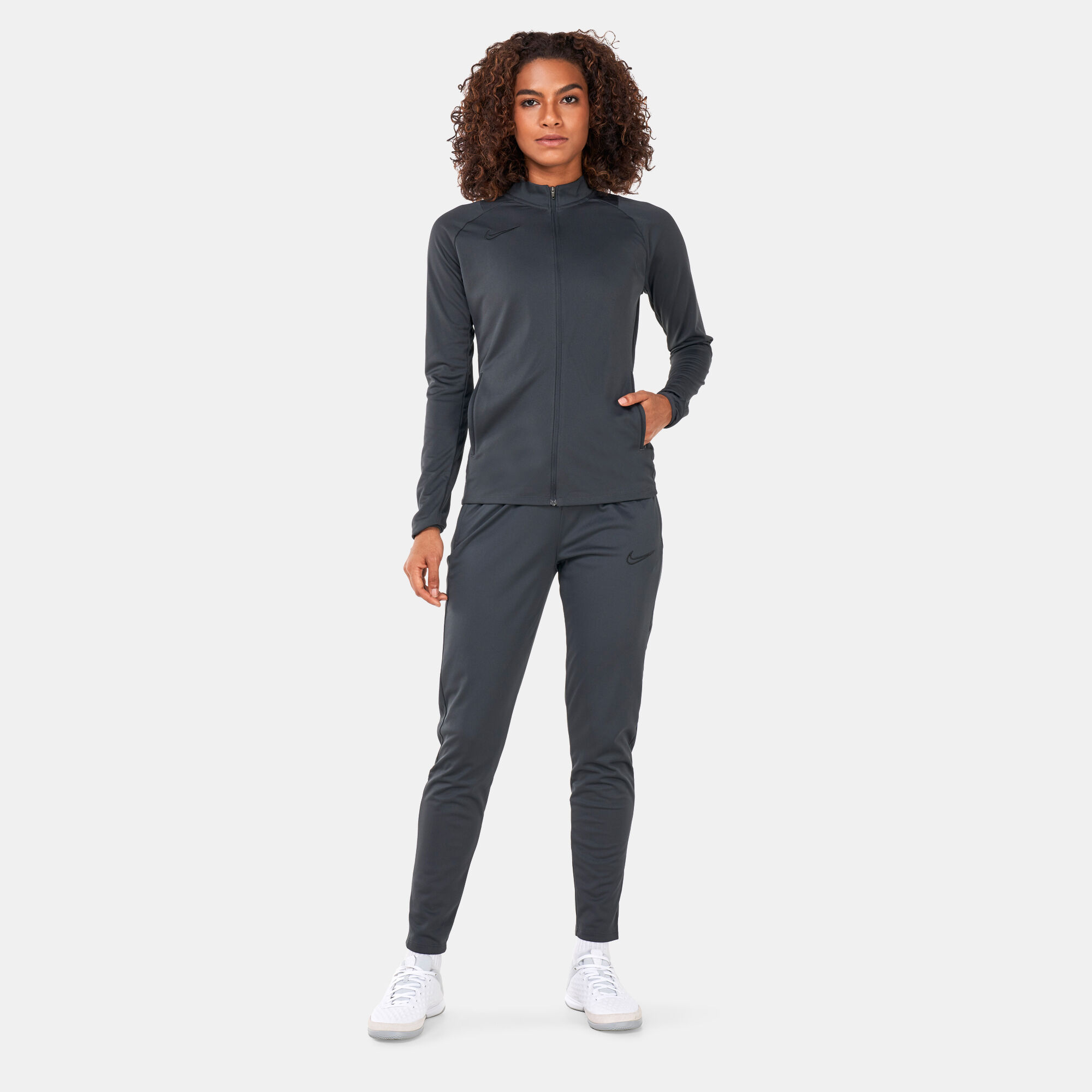 Buy Nike Women s Dri FIT Academy Knit Football Tracksuit Grey in Kuwait SSS