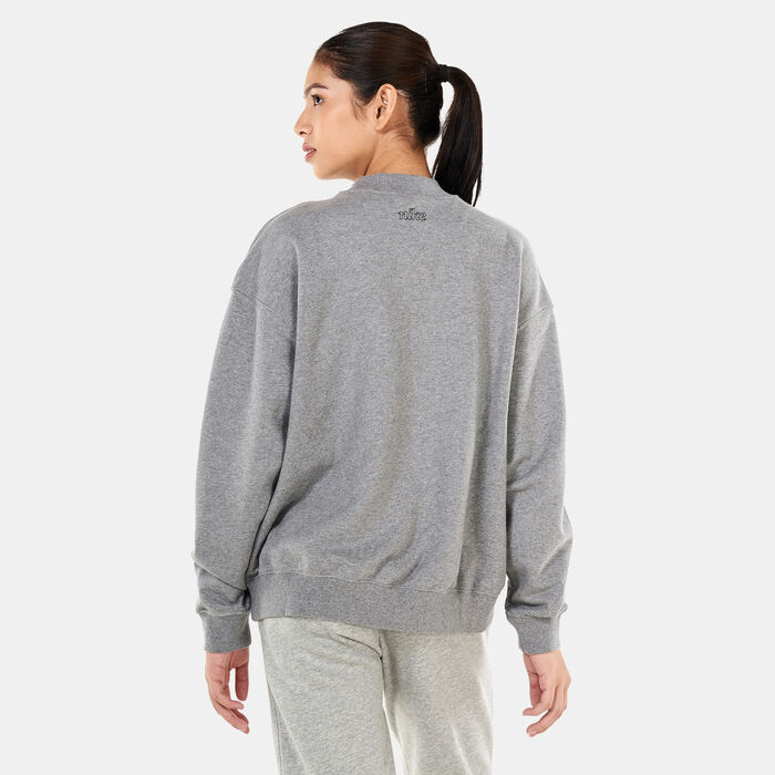 Nike Women’s Dri-FIT Get Fit Graphic Sweatshirt Grey image number 1