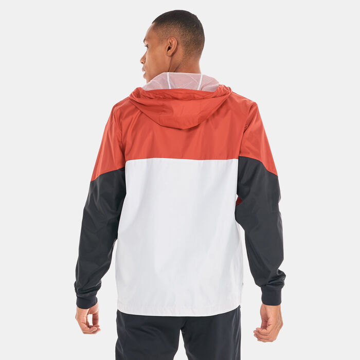 Under Armour Legacy Hooded Windbreaker Jacket White Orange Men’s Large $100  