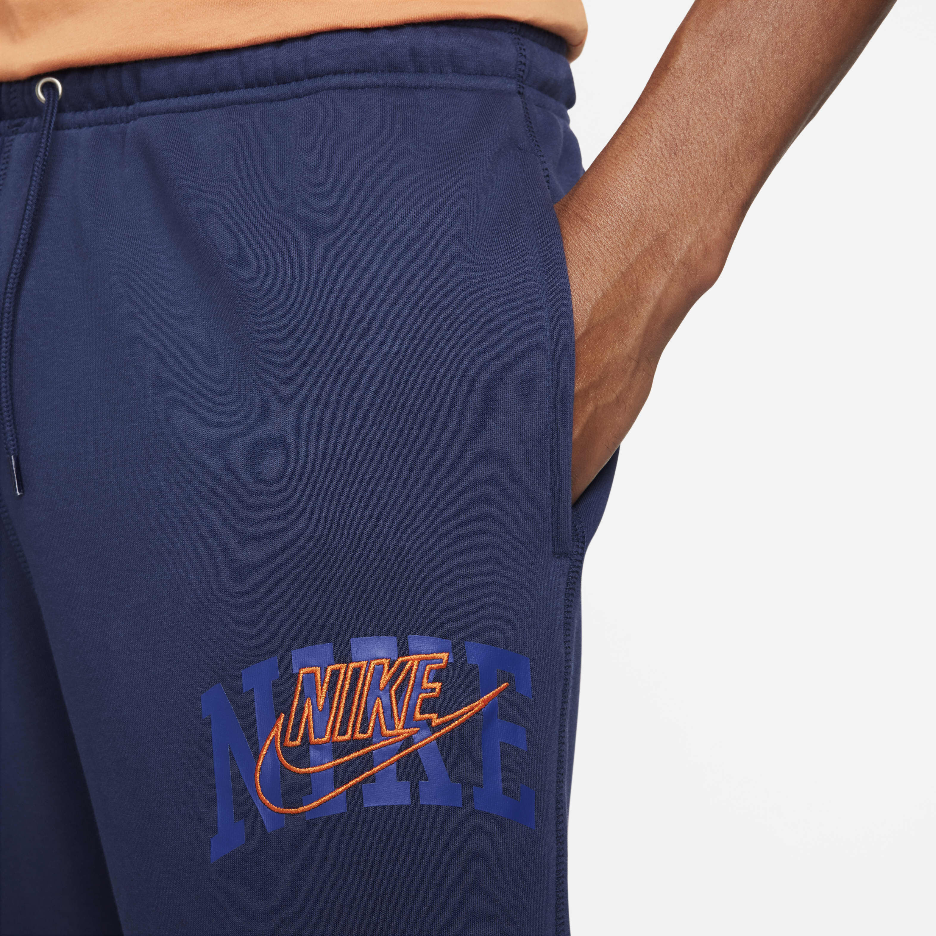 Men s Club Fleece Cuffed Trousers Blue Nike in Kuwait SSS