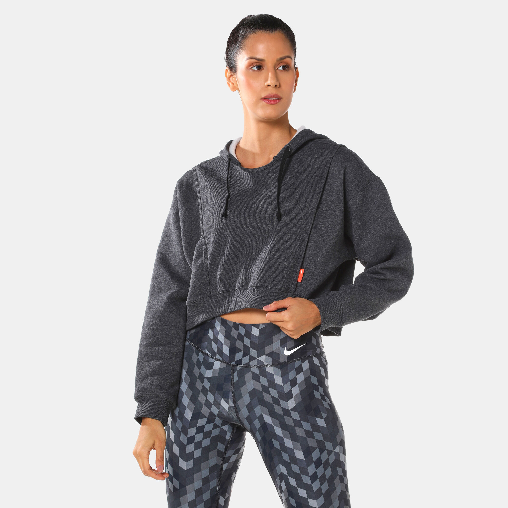 Nike dry cropped training sweatshirt cheap