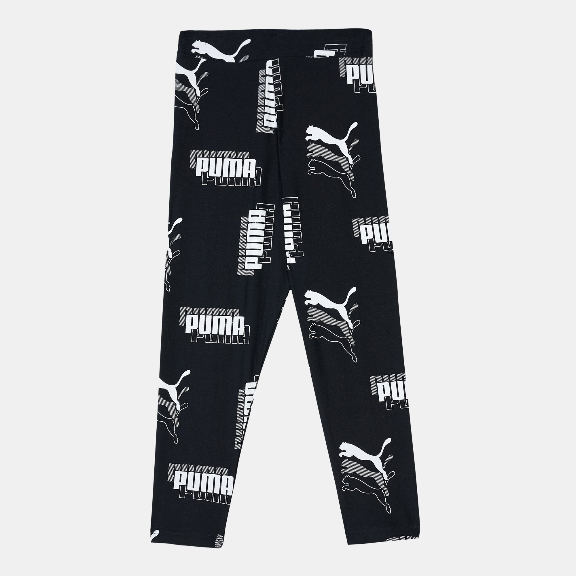 Kids Power High Waist 7 8 Allover Print Leggings Black PUMA in Kuwait SSS