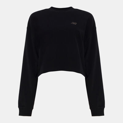 New Balance Women's Coastal Fleece Sweatshirt Black