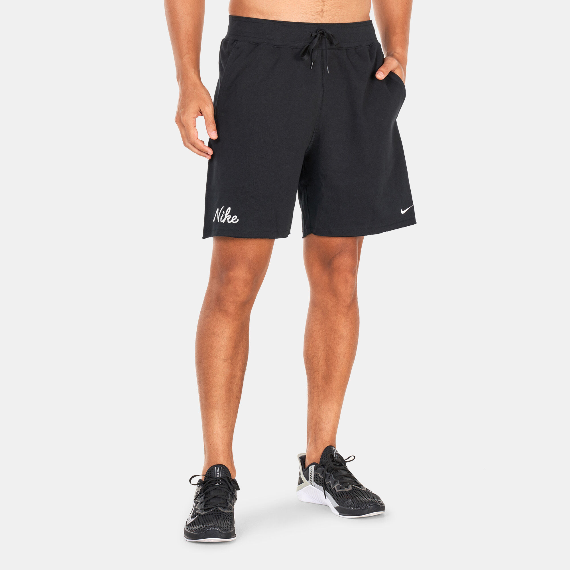 Men s Dri FIT Fleece Shorts Black Nike in Kuwait SSS