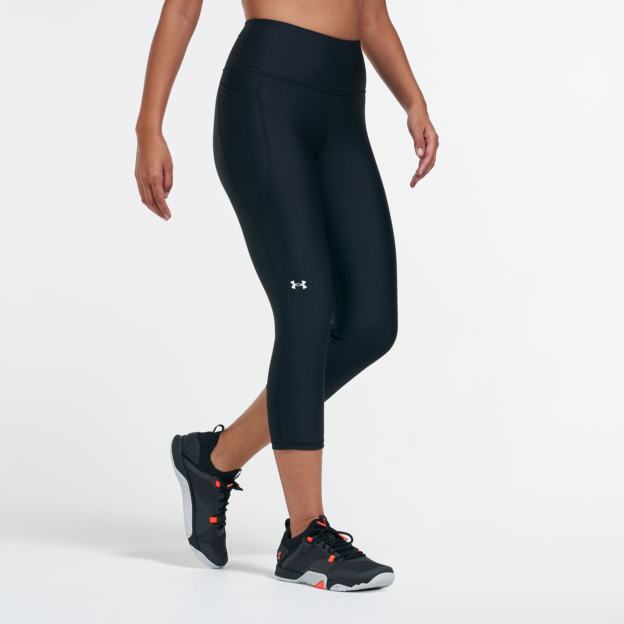Women s HeatGear Armour Capri Leggings Black Under Armour in Kuwait SSS