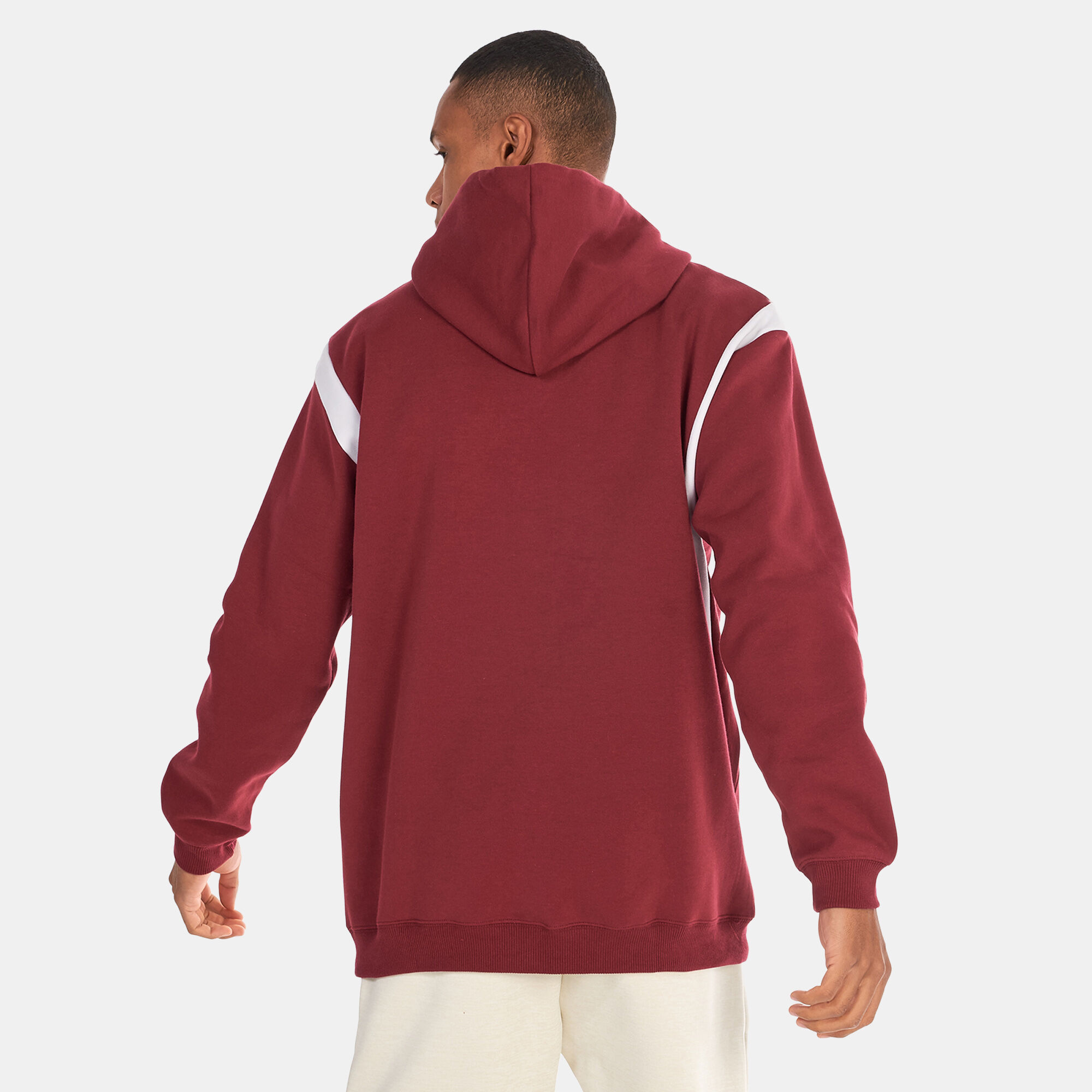 Adidas outline hoodie maroon sale